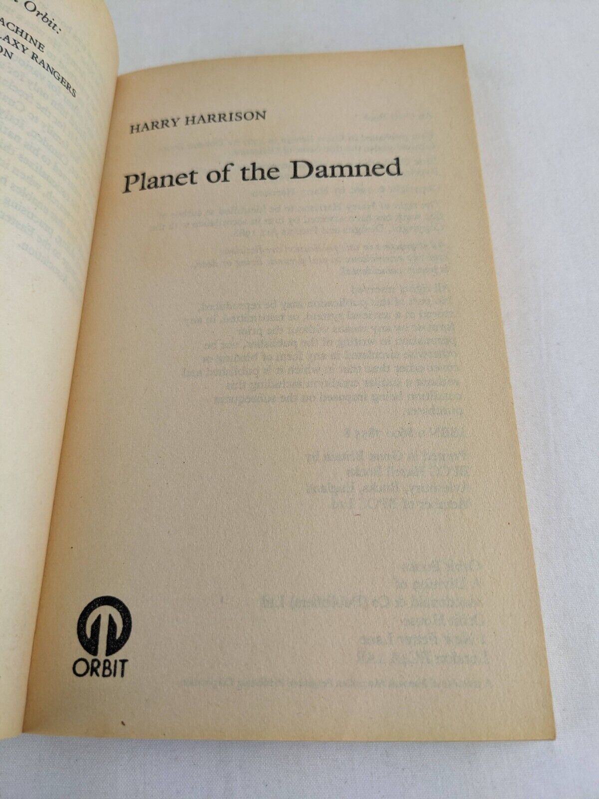 Planet of the damned by Harry Harrison 1991