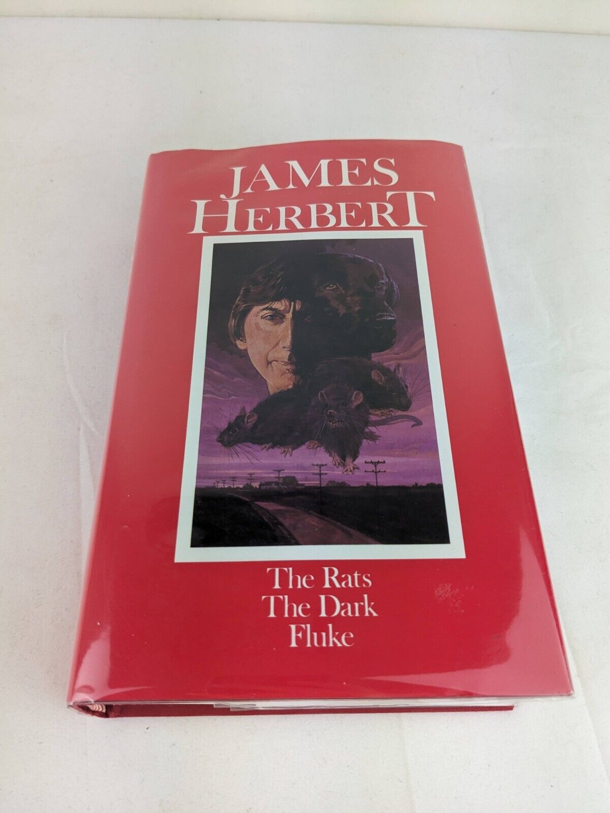 The Rats, The dark & Fluke by James Herbert Omnibus Hardcover 1988