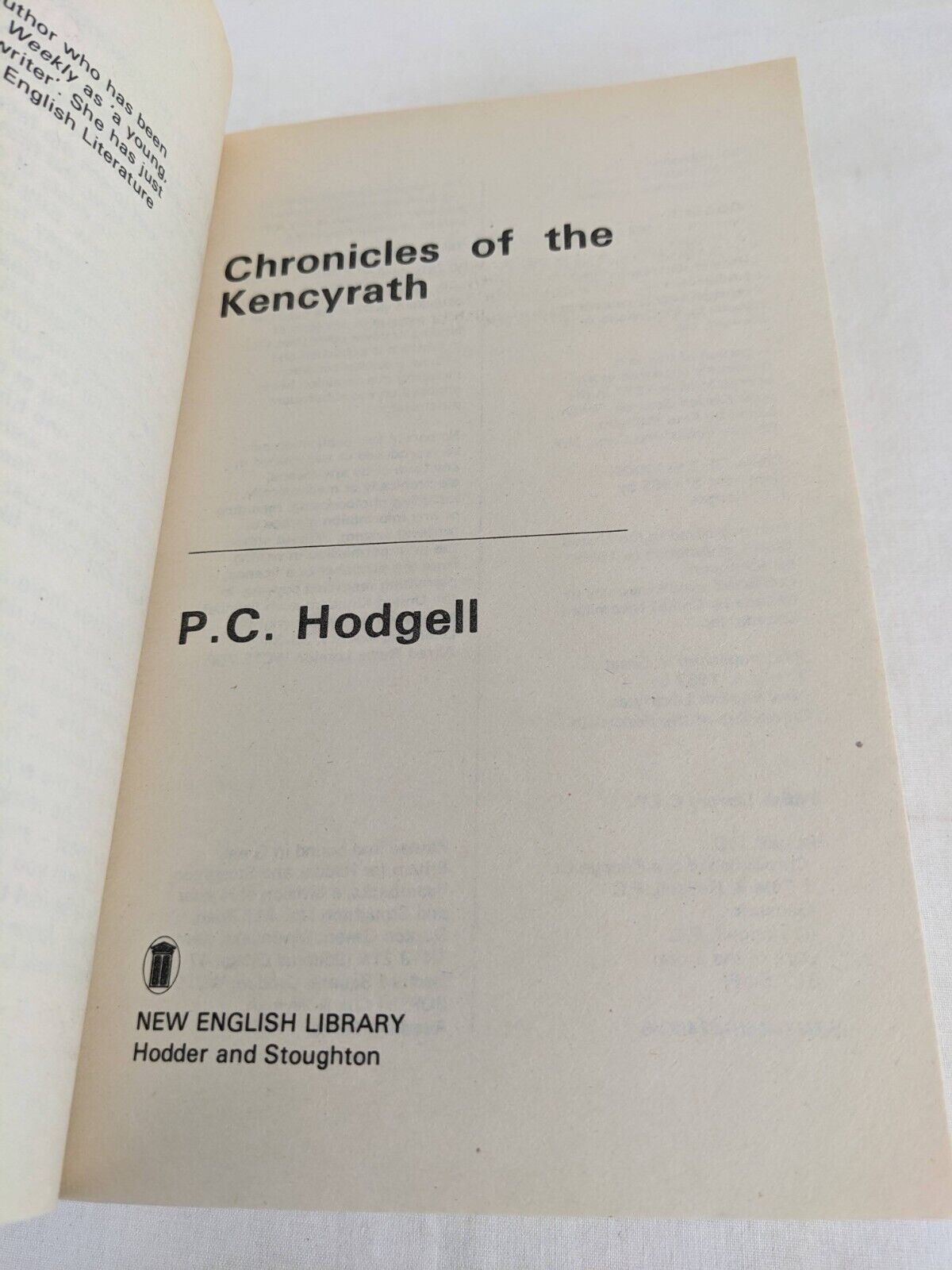 Chronicles of the Kencyrath by P.C. Hodgell 1987