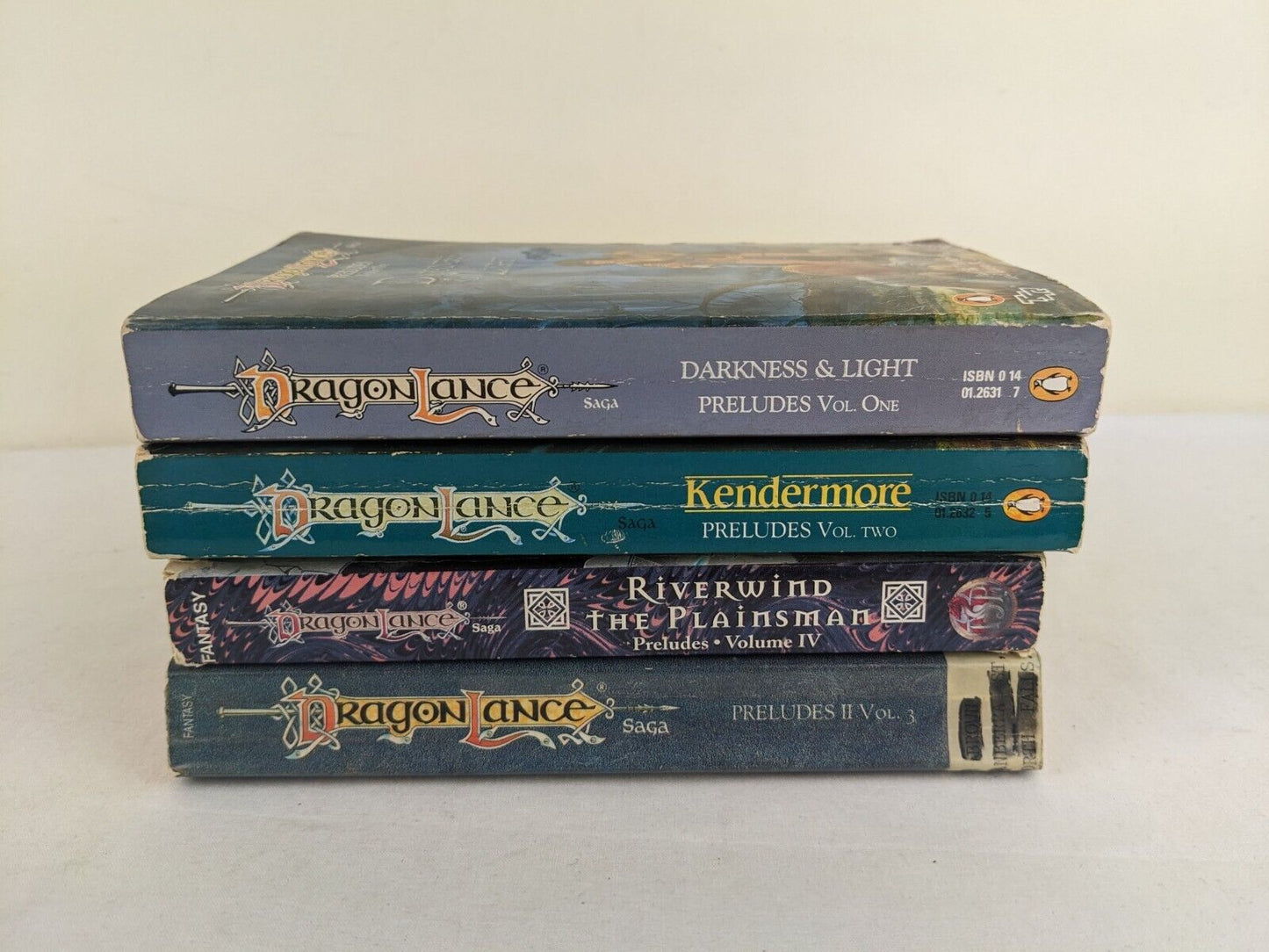 Dragonlance Preludes x 4 by Thompson, Carter, Siegel, Kirchoff 1989 Stickers