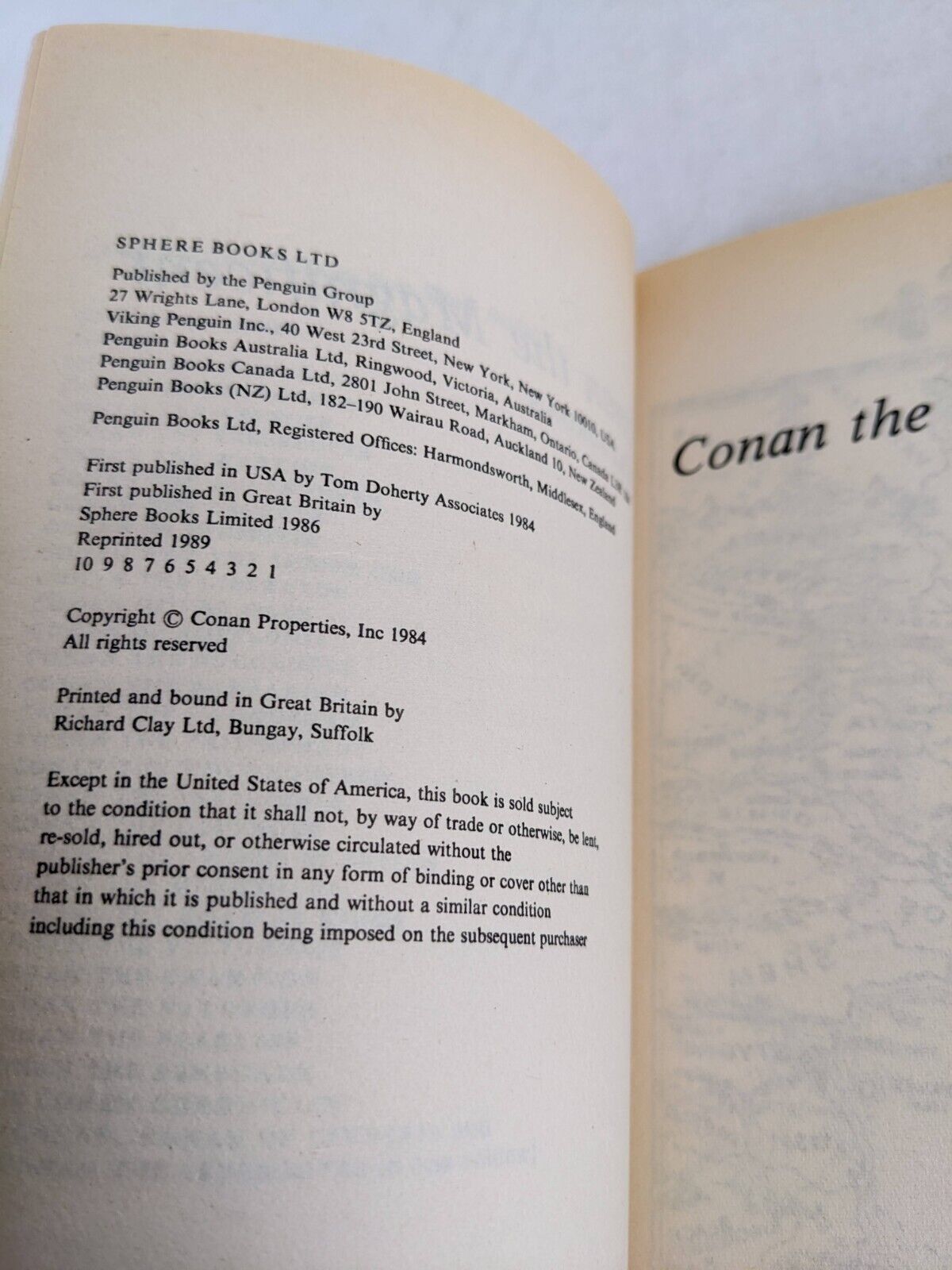 Conan: The Magnificent by Robert Jordan 1989