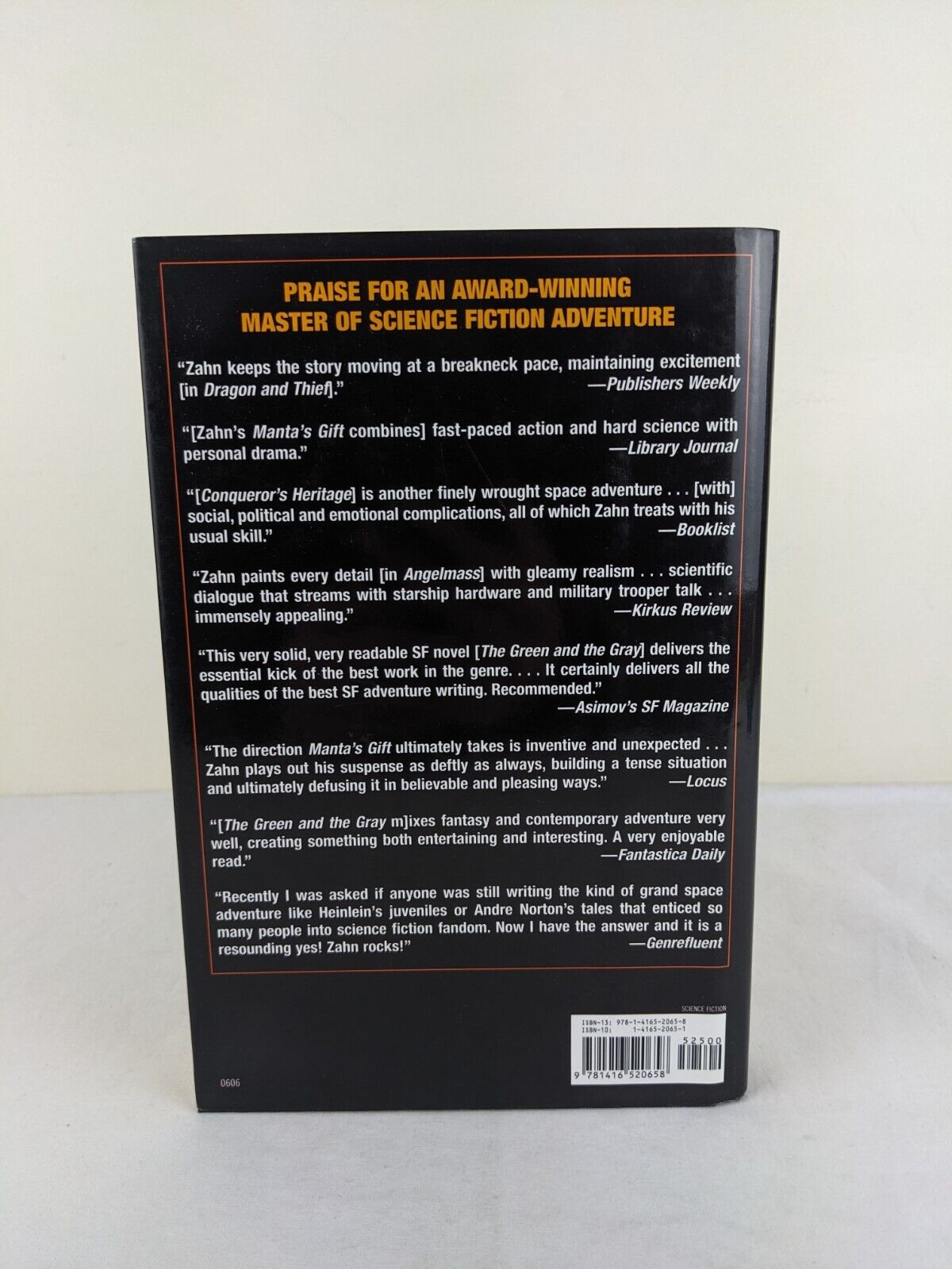 Blackcollar by Timothy Zahn 2006 Hardcover First Edition Baen