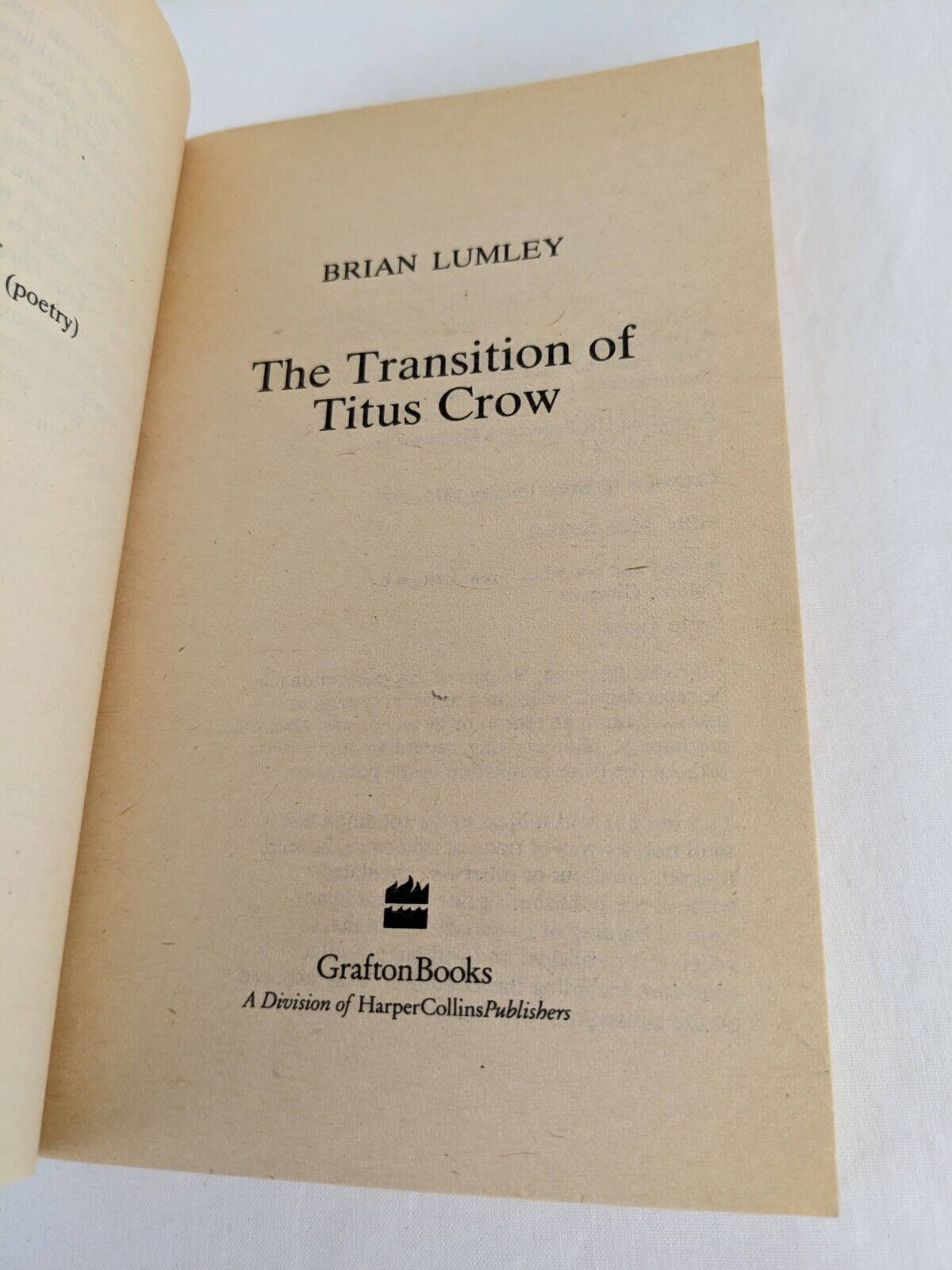 The transition of titus crow by Brian Lumley 1991 Titus Crow - Cthulhu Mythos