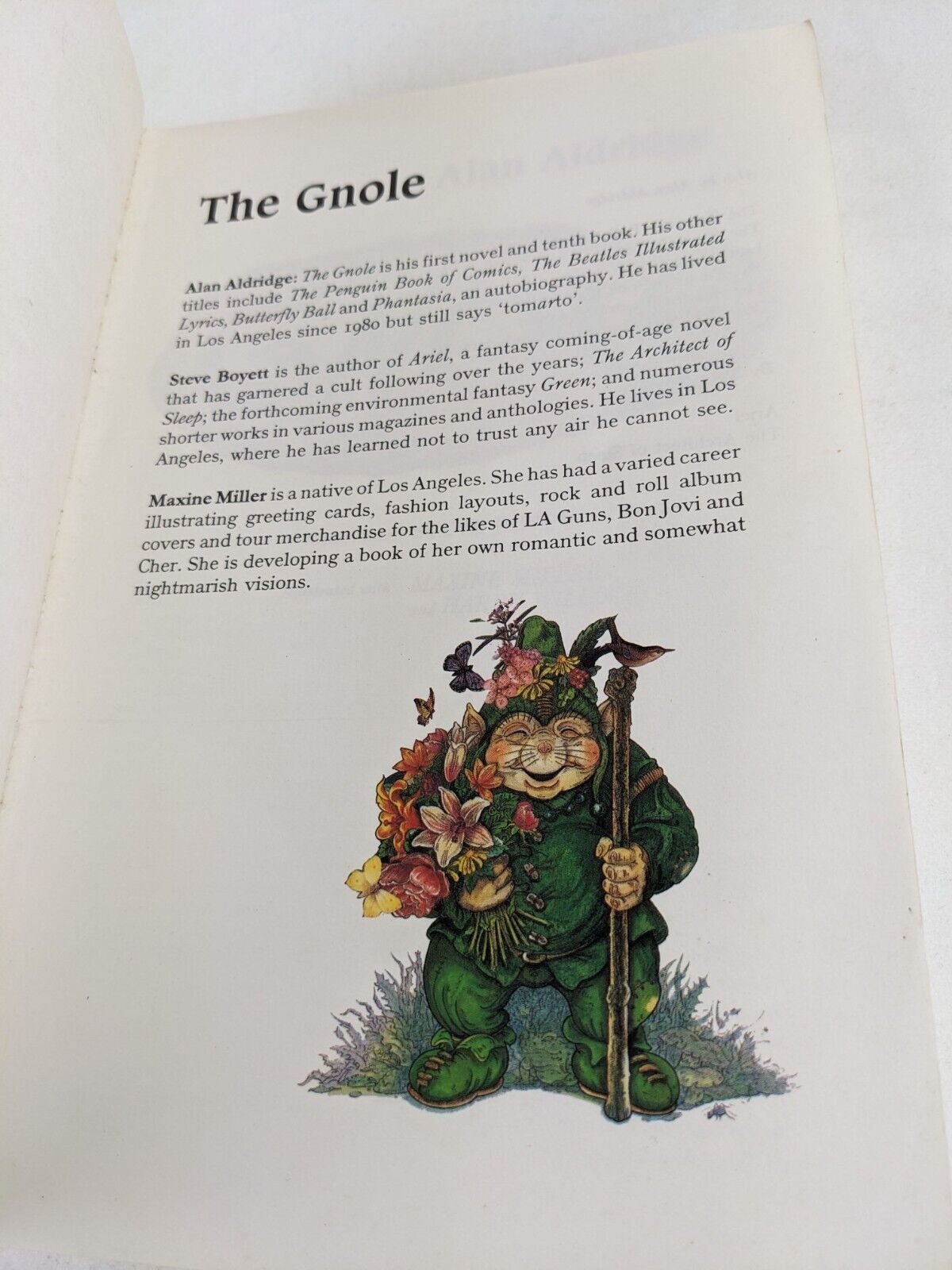 The Gnole by Alan Aldridge, Steve Boyett, Maxine Miller 1991
