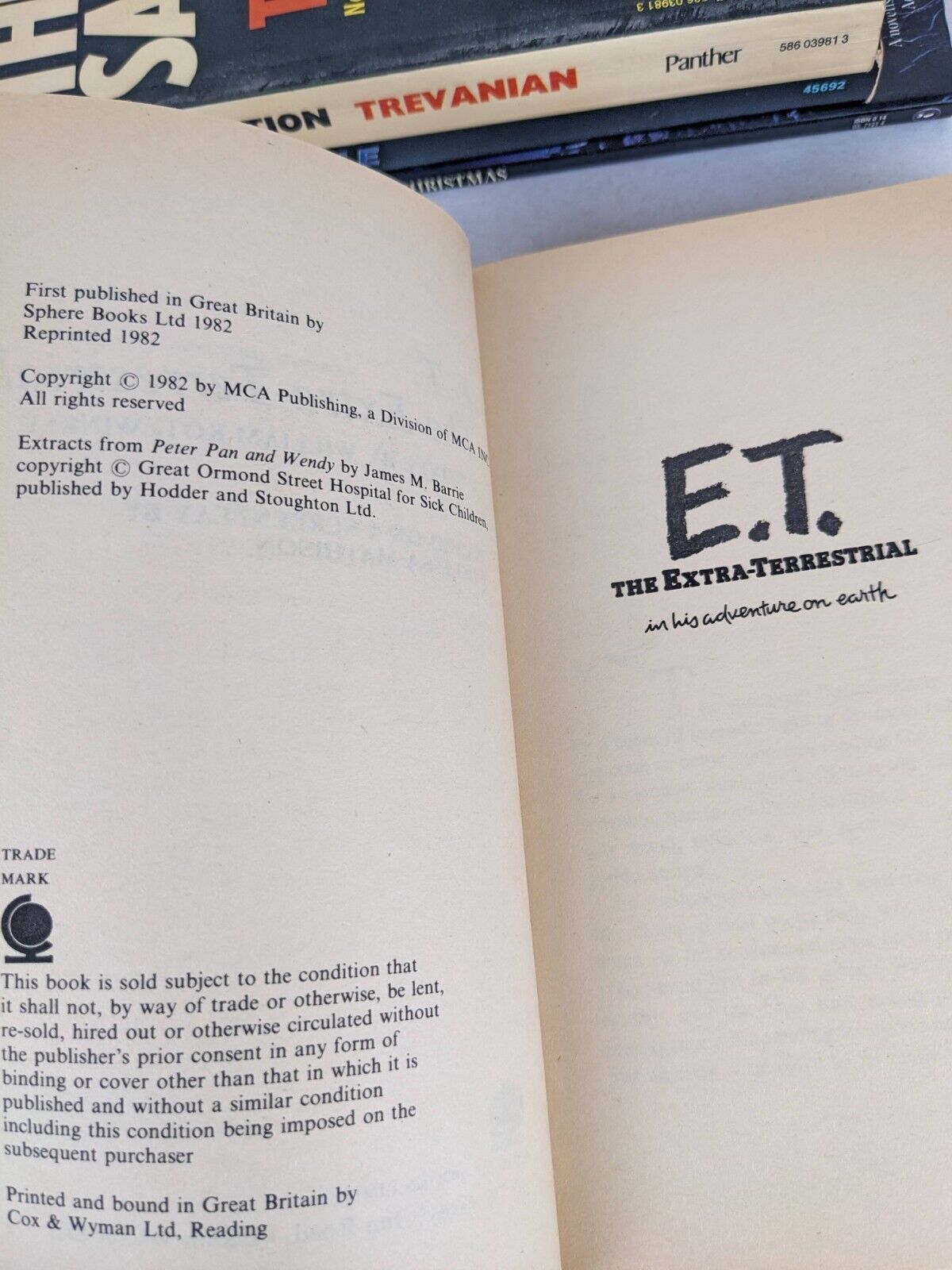 Movie tie-up novelization x 8 - Enemy mine, E.T., Eiger Sanction, Black hole etc