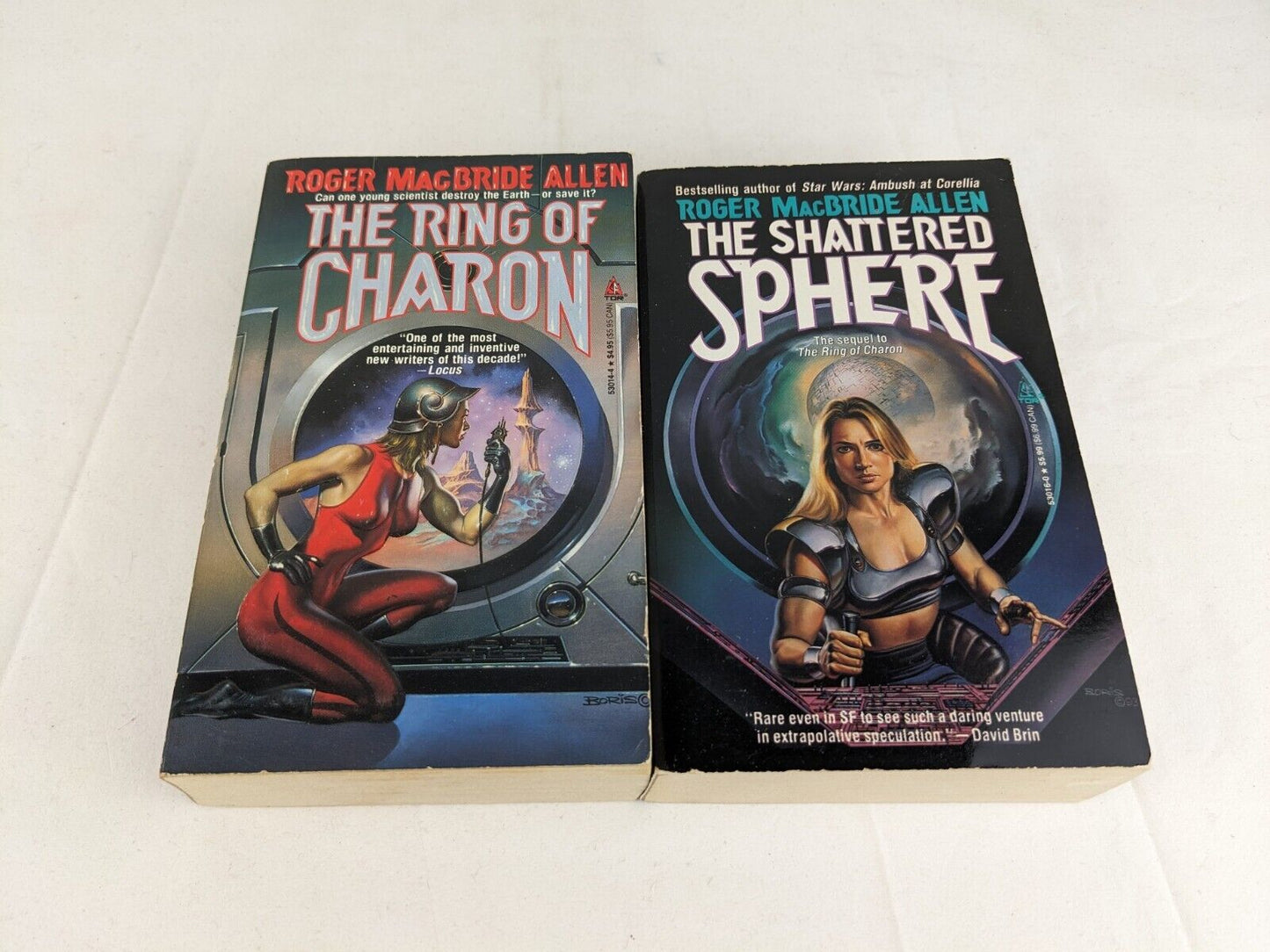 Ring of Charon & Shattered Sphere by Roger Macbride Allen 1990