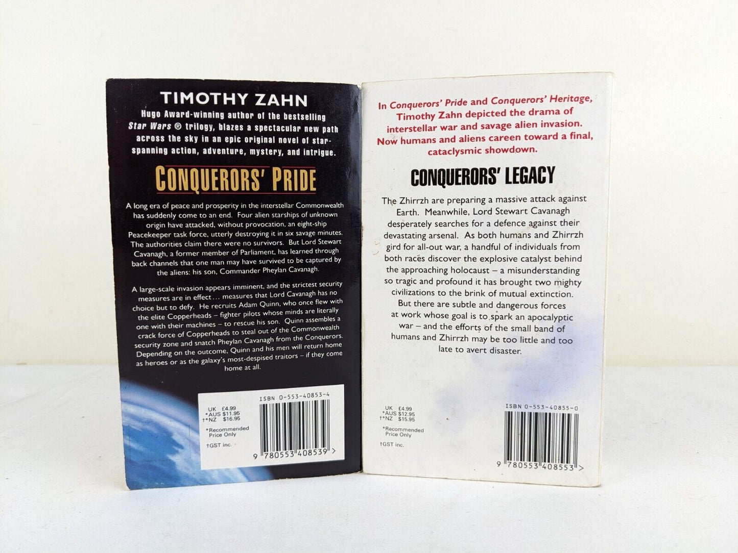 Conqueror's Pride, Conqueror's Legacy by Timothy Zahn 1994 The Conquerors Saga