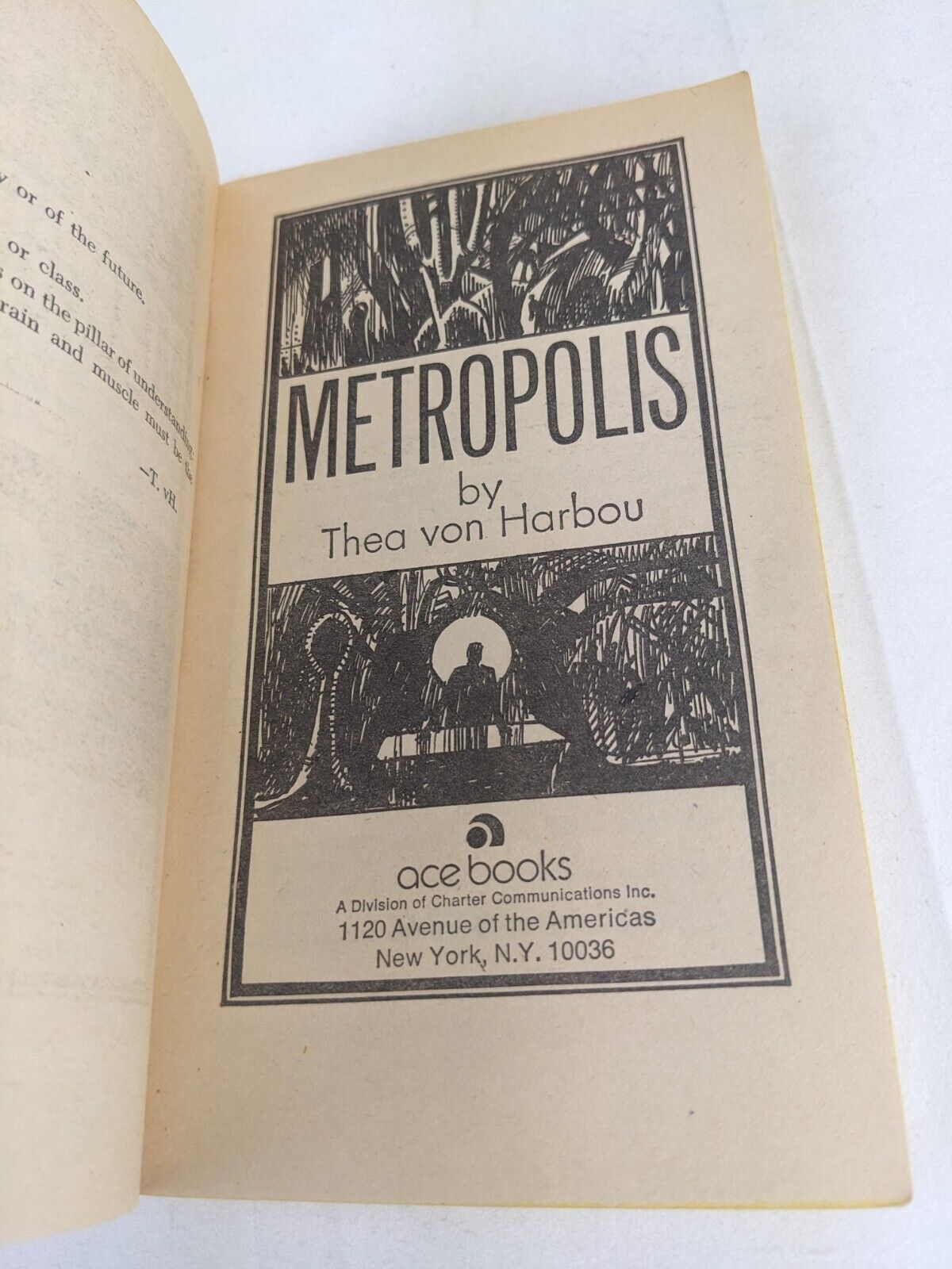 Metropolis by Thea Von Harbou 1963