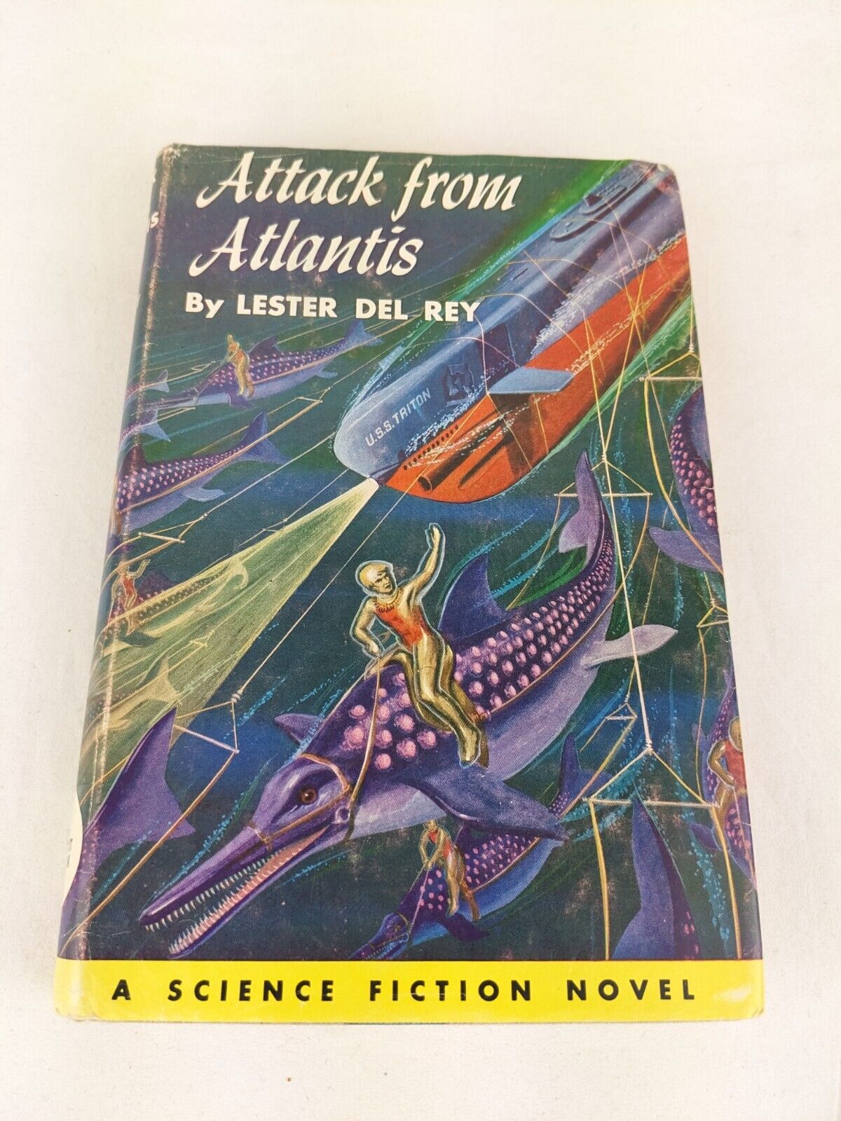 Attack from Atlantis by Lester Del Rey 1972 hardcover vintage Science fiction