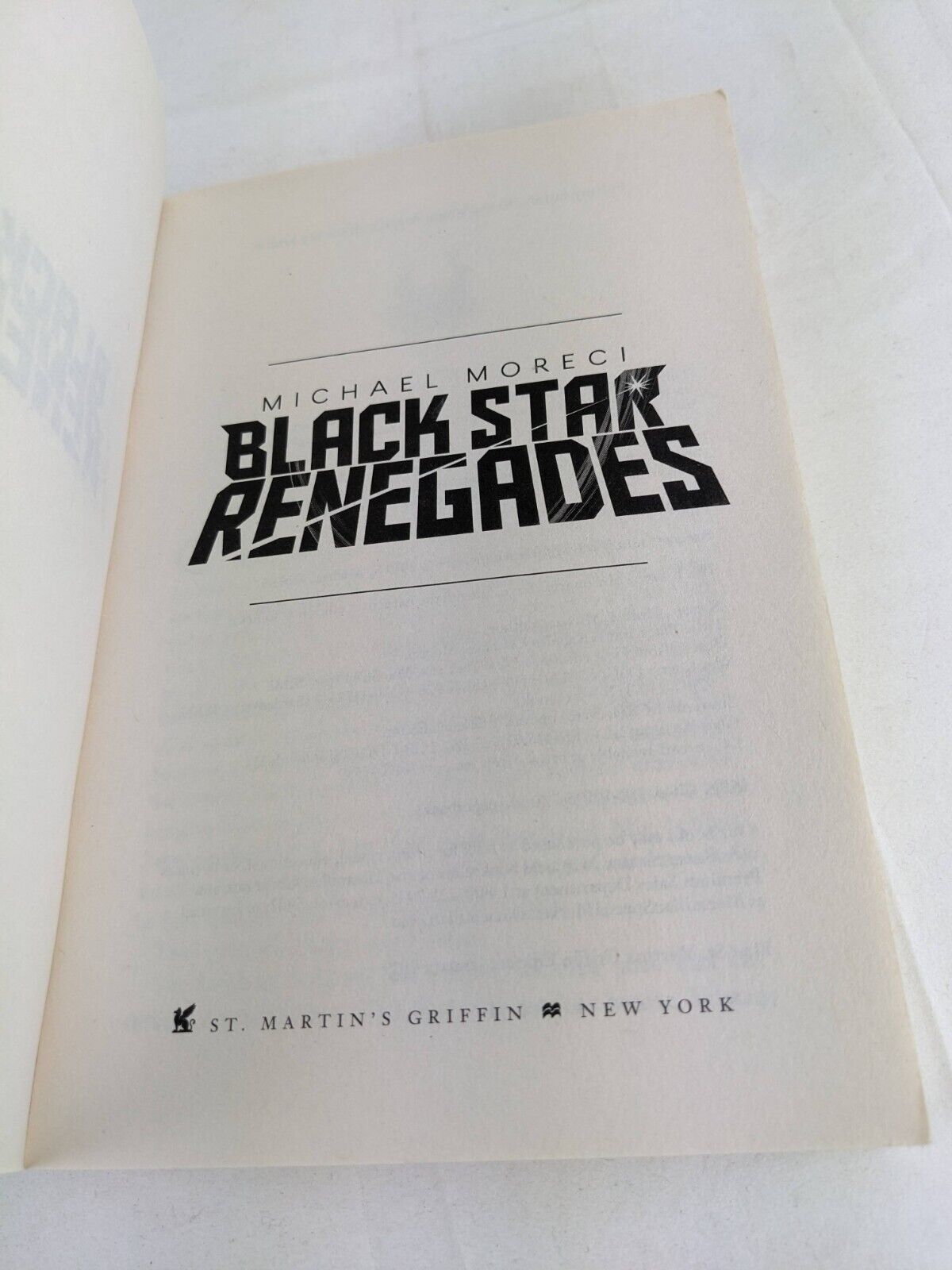 Black star renegades by Michael Moreci 2019