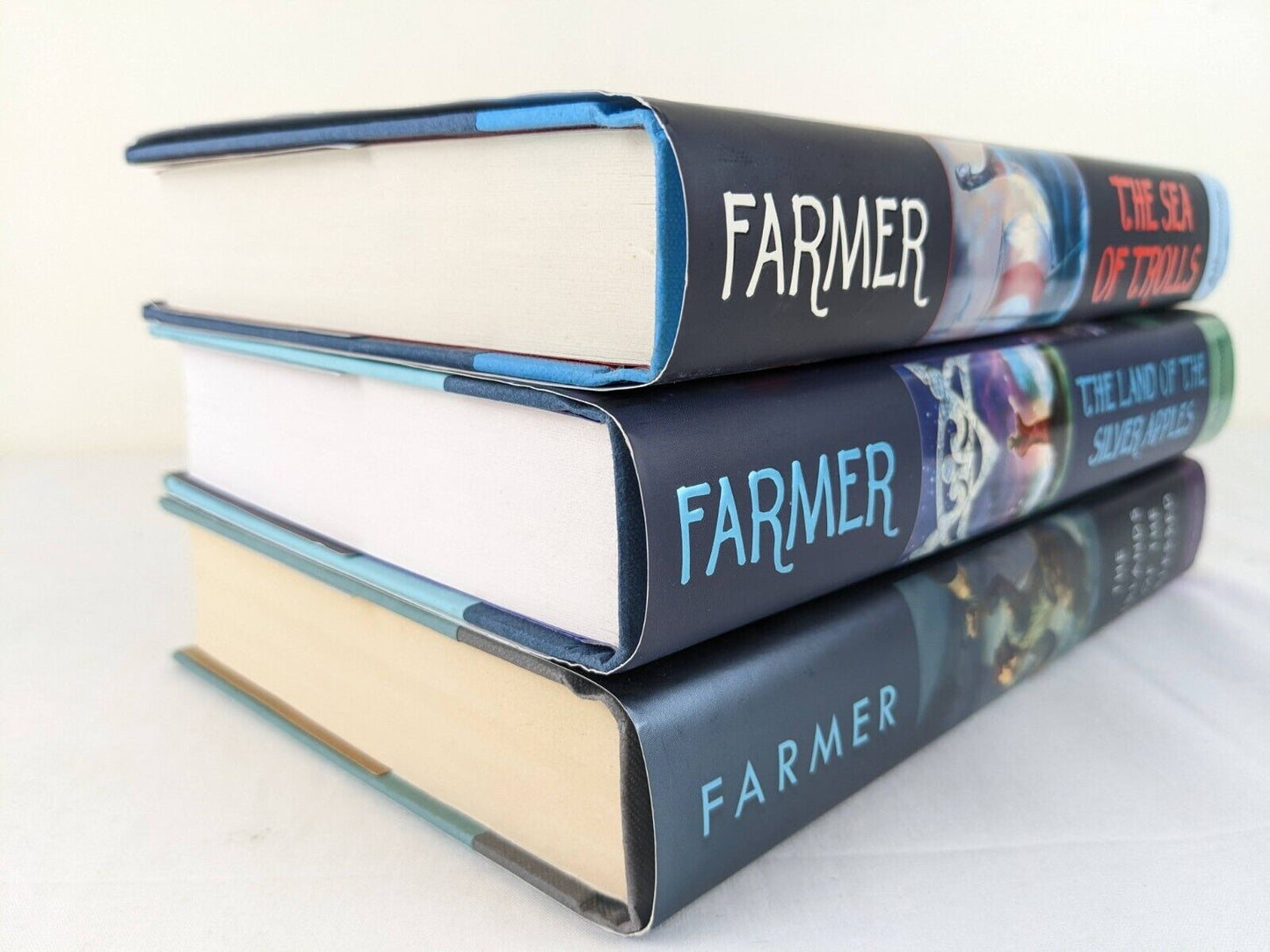 The sea of trolls trilogy by Nancy Farmer x3 - Hardcover first edition 2004