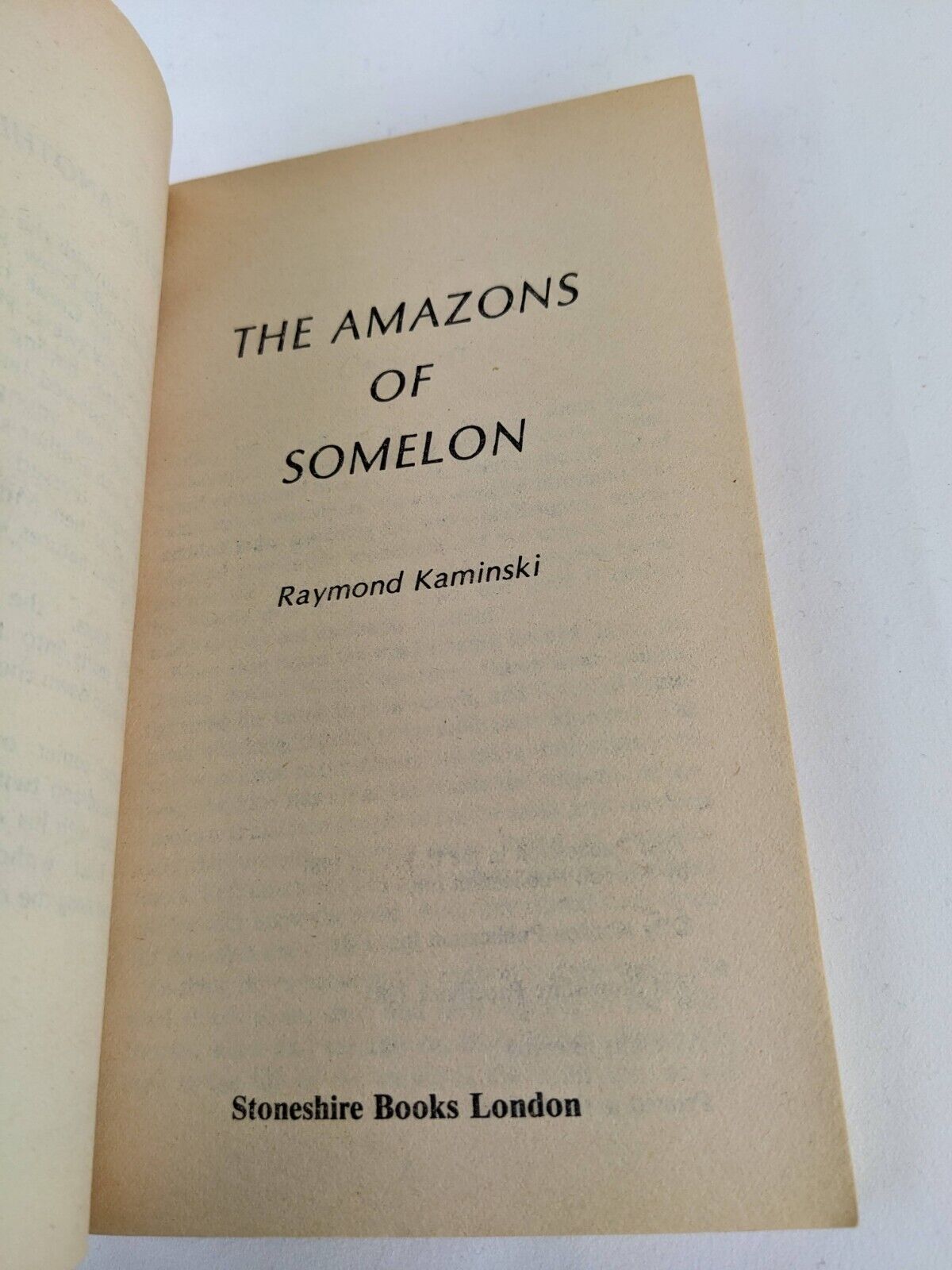 The amazons of Somelon by Raymond Kaminski 1983
