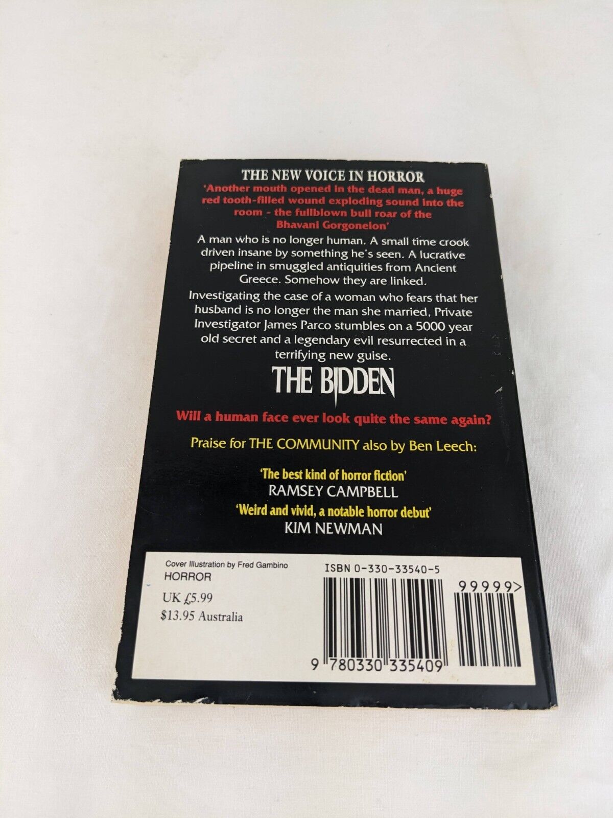 The Bidden by Ben Leech 1994 Horror