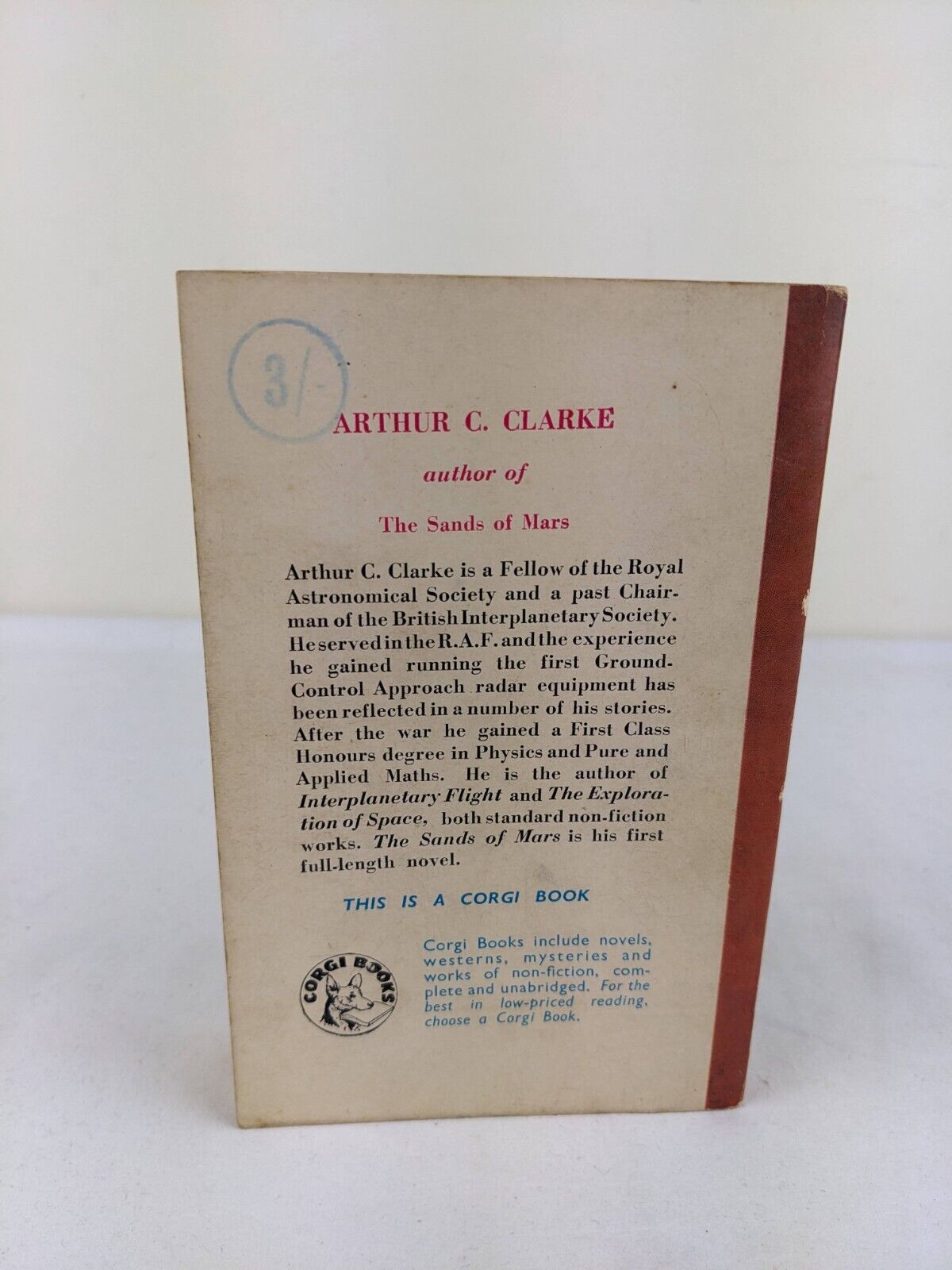 The sands of mars by Arthur C. Clarke 1954 Corgi book