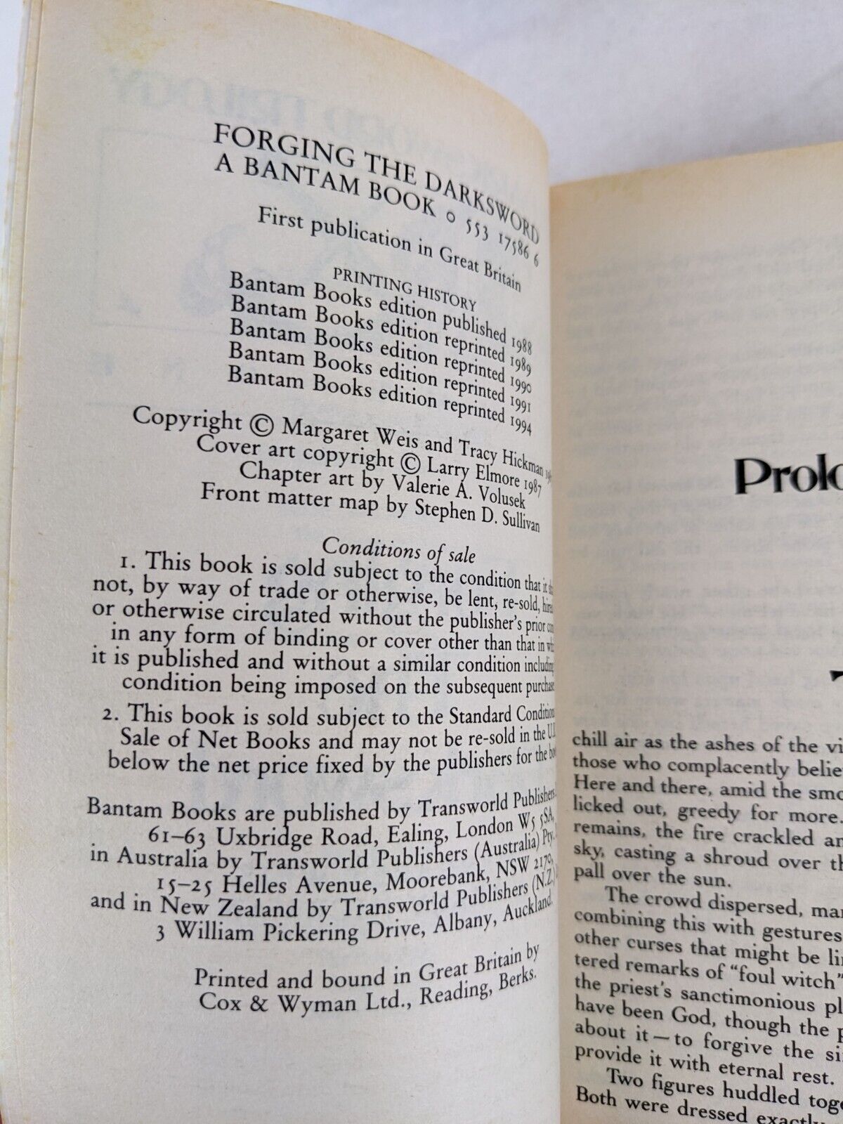 The darksword trilogy by Margaret Weis & Tracy Hickman 1994 - Alternate cover