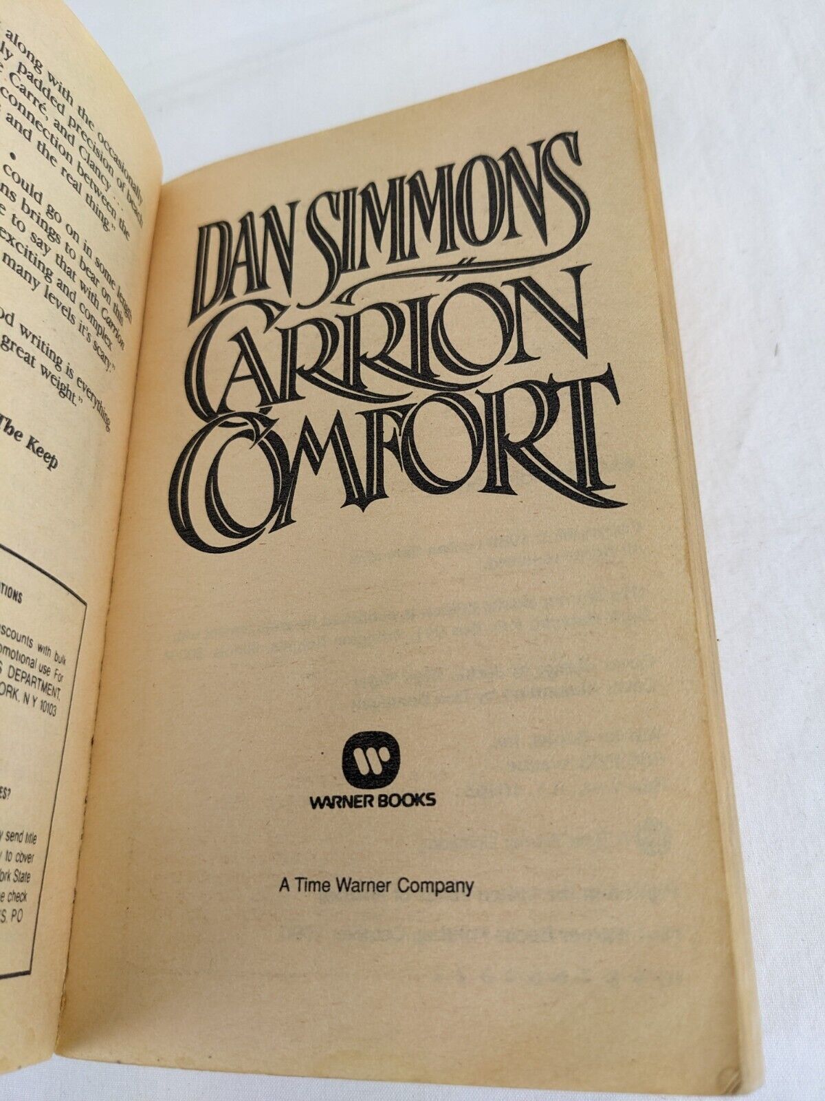 Carrion Comfort by Dan Simmons 1990