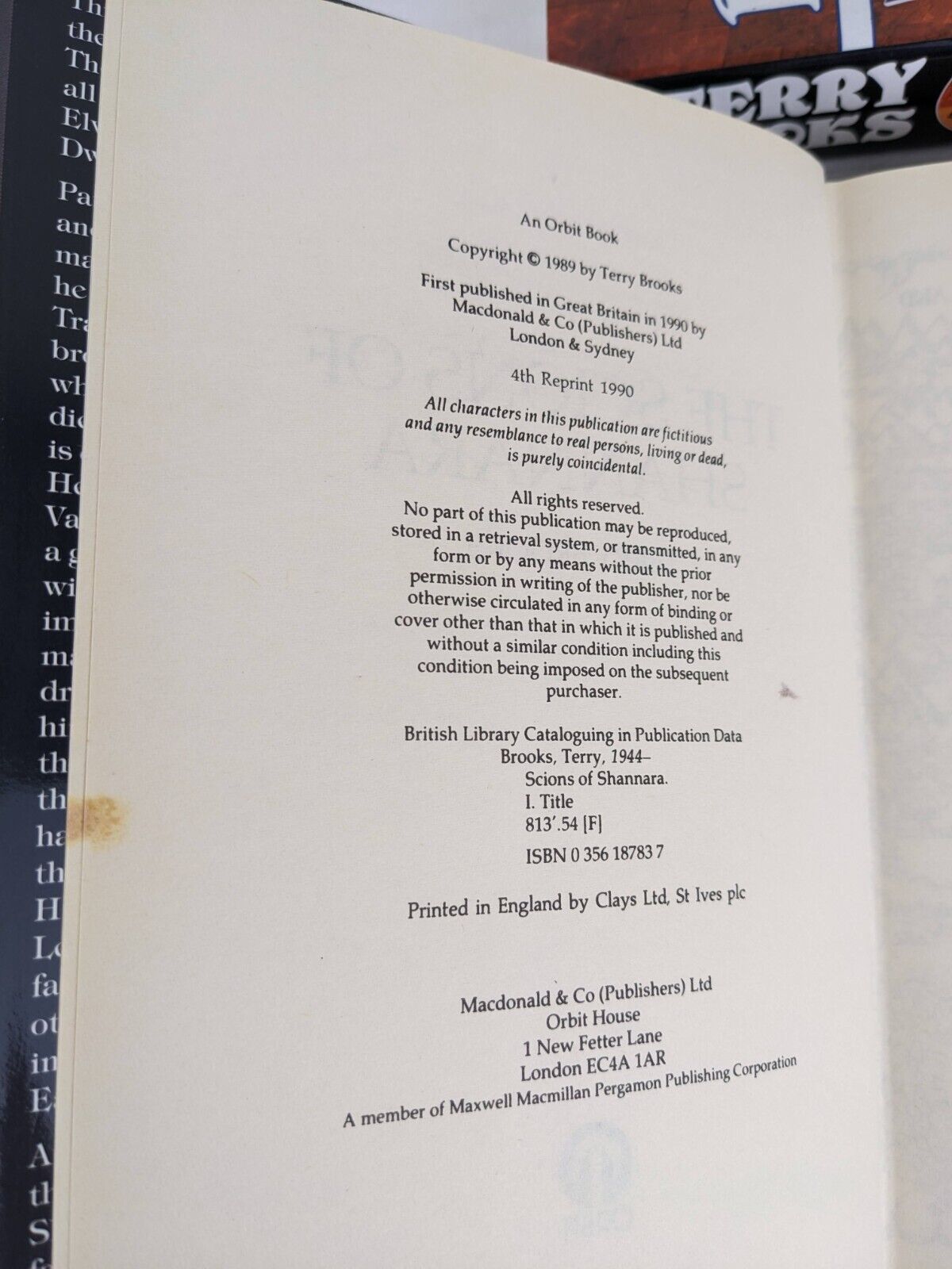 Heritage of Shannara by Terry Brooks hardcover - Scions / Talismans 1990