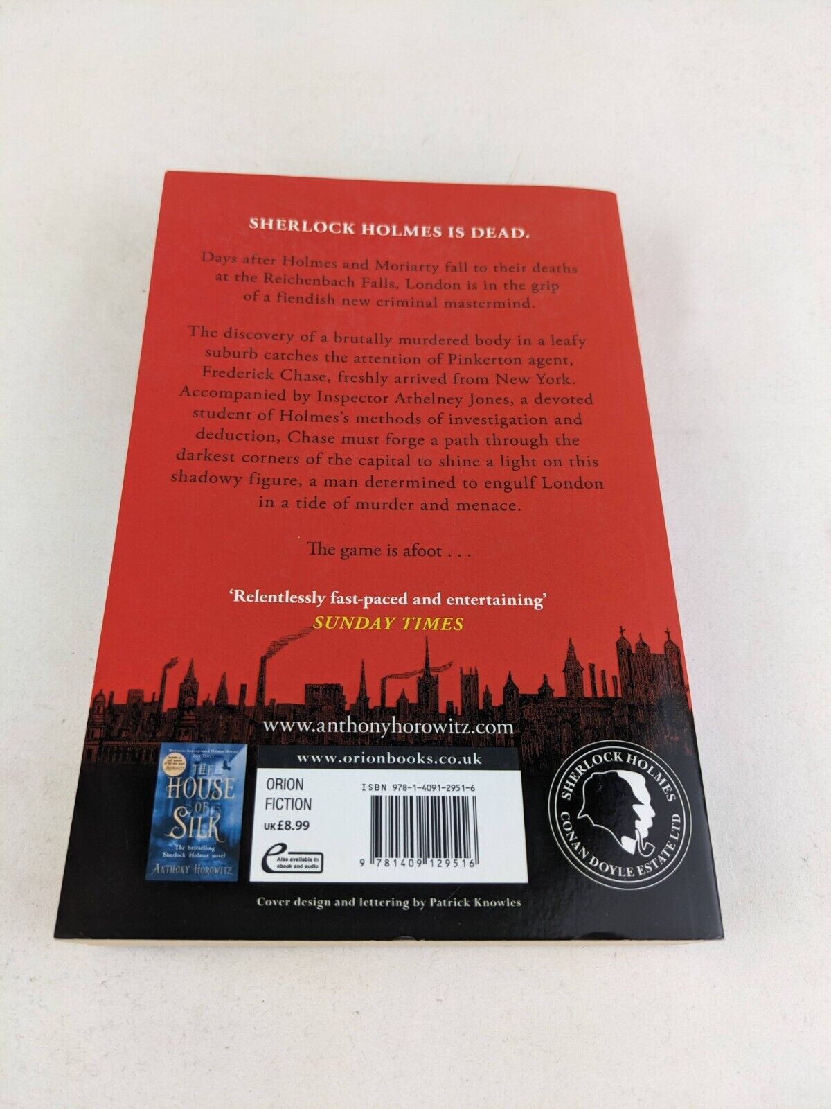 Moriarty by Anthony Horowitz 2014 Horowitz's Holmes
