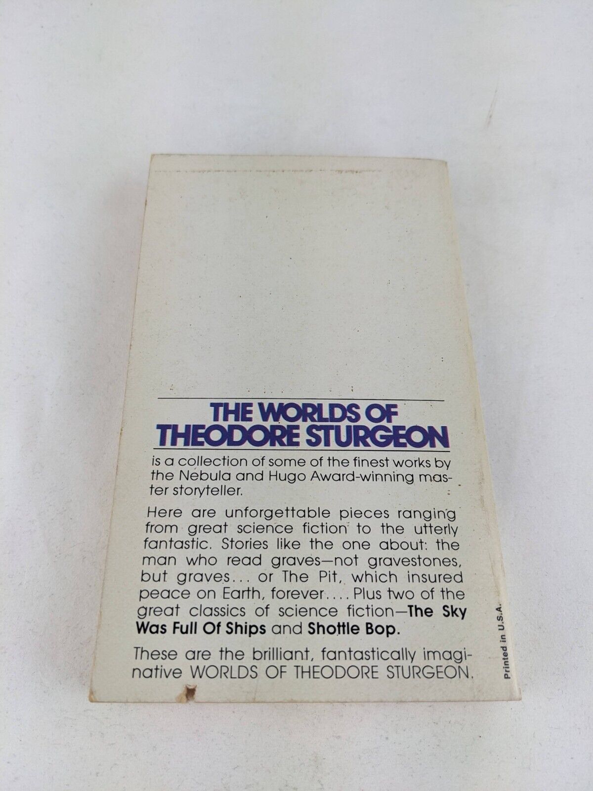 The worlds of Theodore Sturgeon 1972 Short Stories Ace books