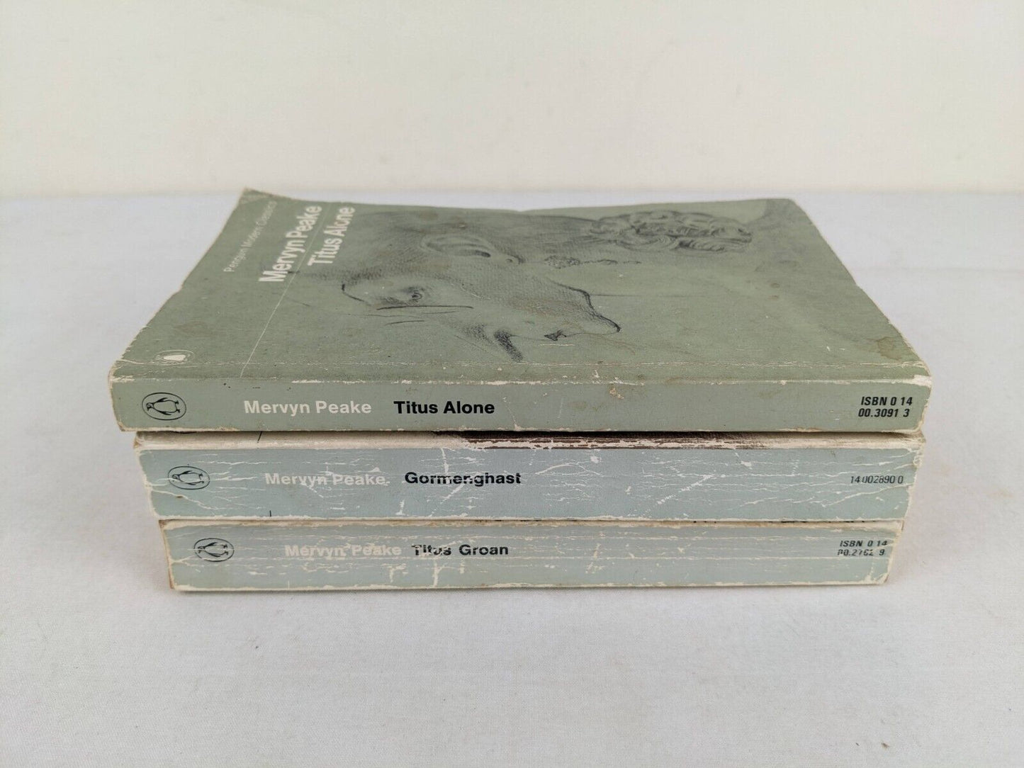 Gormenghast trilogy by Mervyn Peake - Titus, Gormenghast, Alone 1976