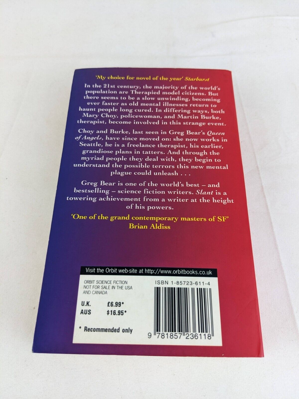 Slant by Greg Bear 1998 Queen of angels