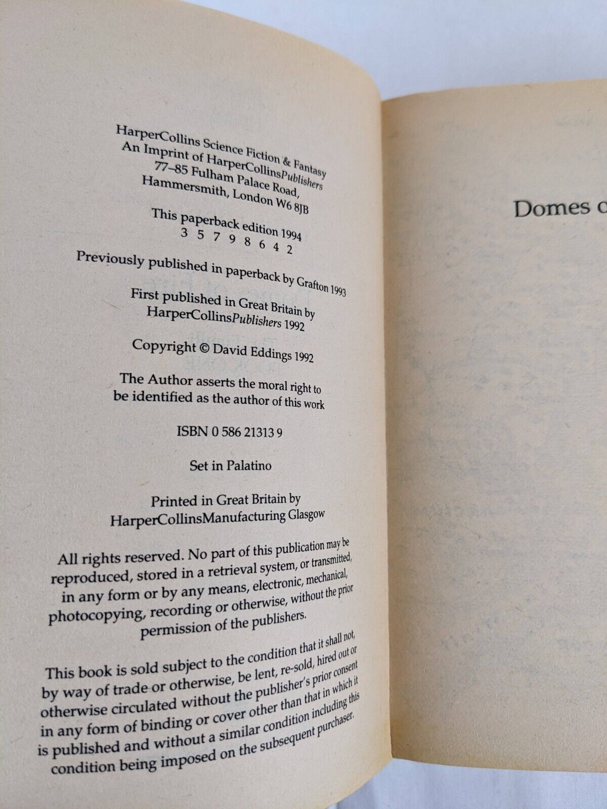 Domes of fire by David Eddings - The Tamuli 1994
