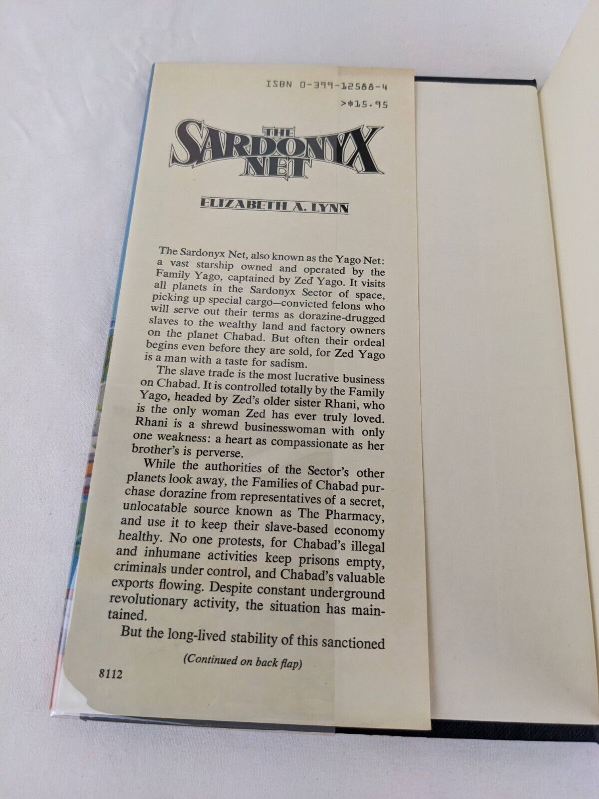 The Sardonyx net by Elizabeth A. Lynn 1981 Hardcover US First Edition sci fi