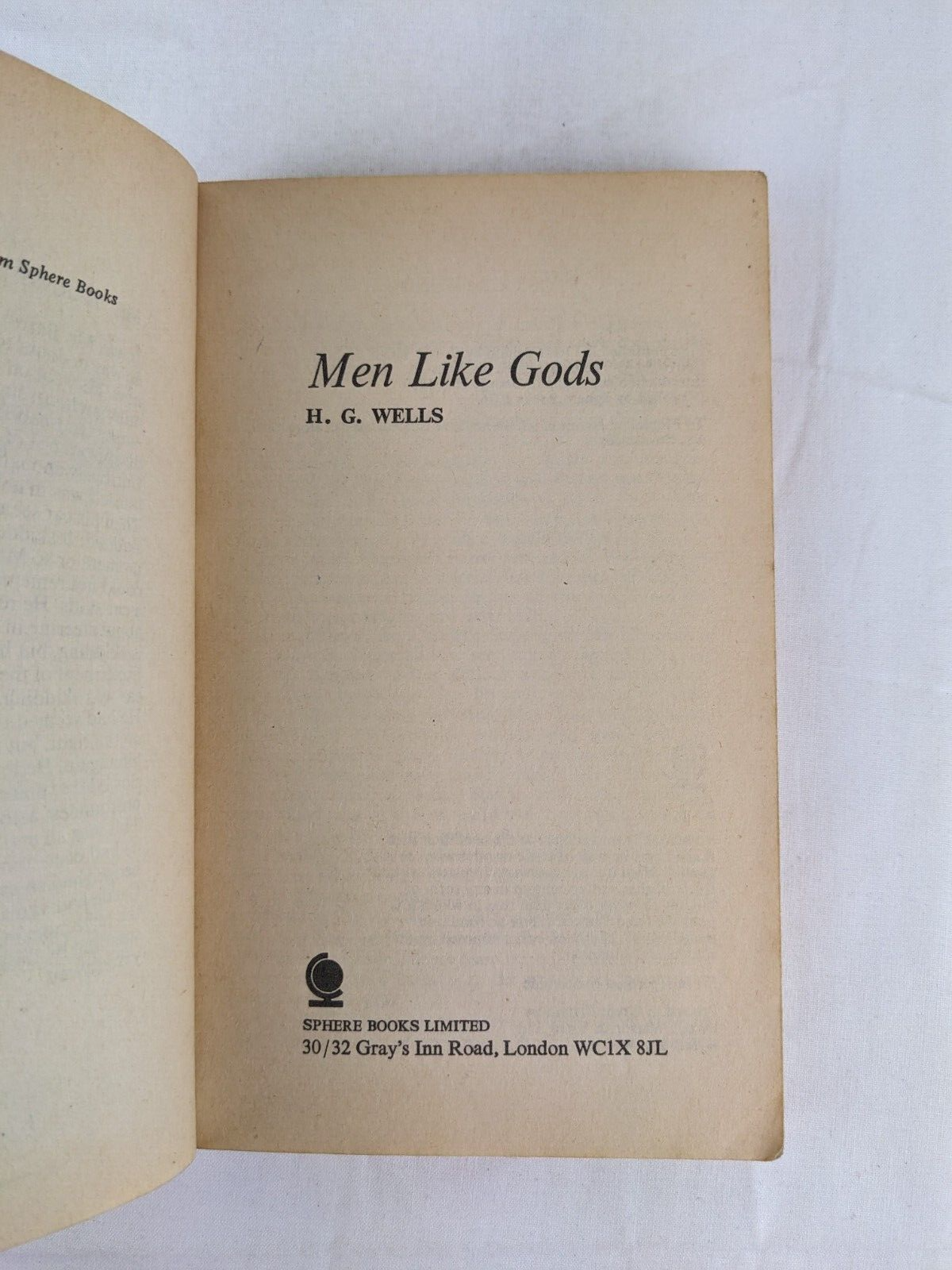 Men like gods by H. G. Wells 1976