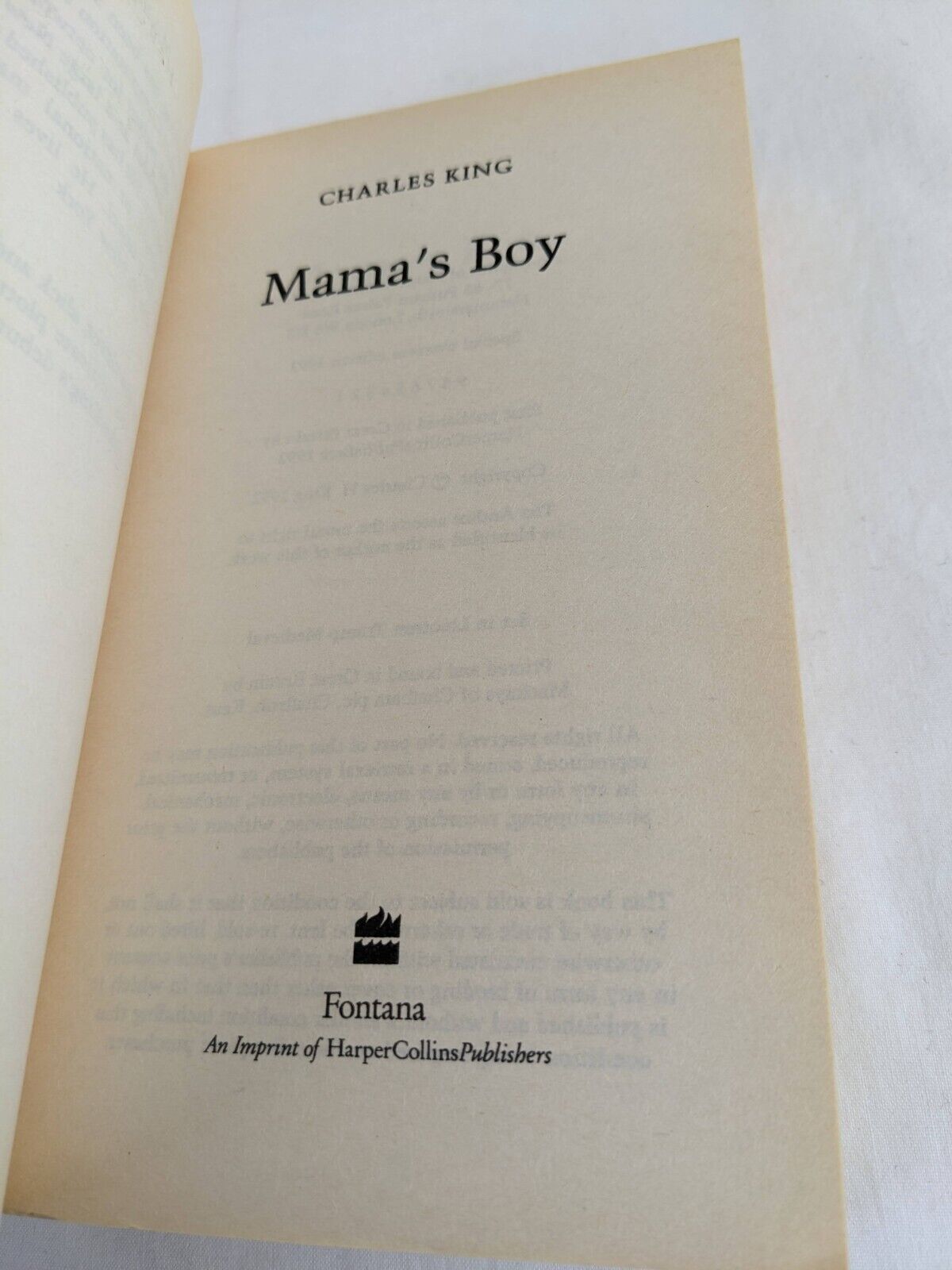 Mama's boy by Charles King 1992 Horror