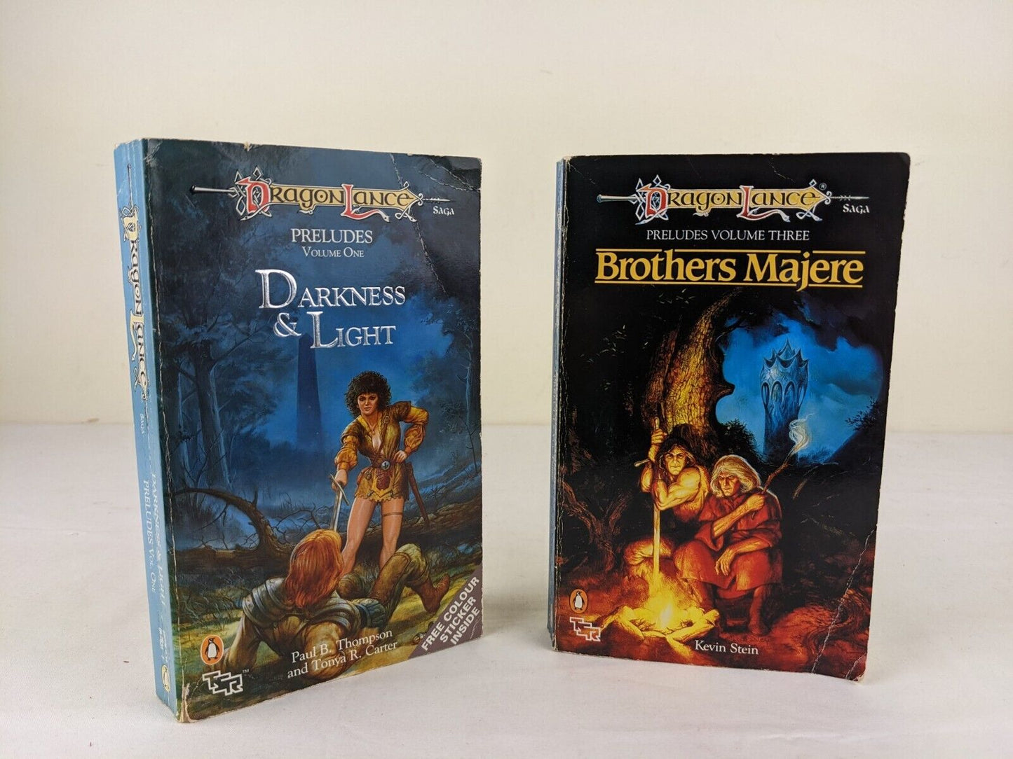 Dragonlance Preludes Darkness light Brothers Majere - Thompson Carter Stein 1989