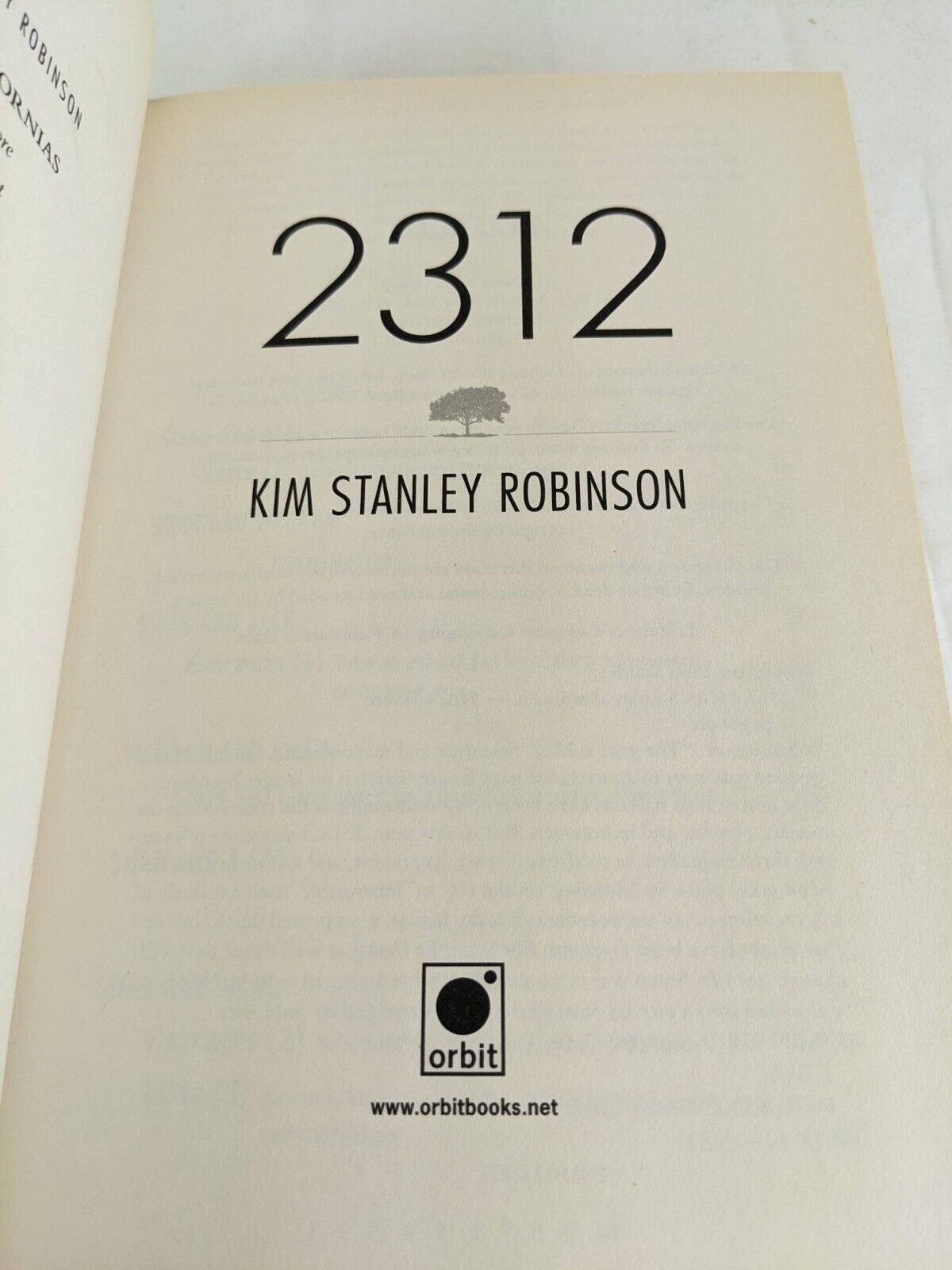 2312 by Kim Stanley Robinson 2012 US First Edition Hardcover