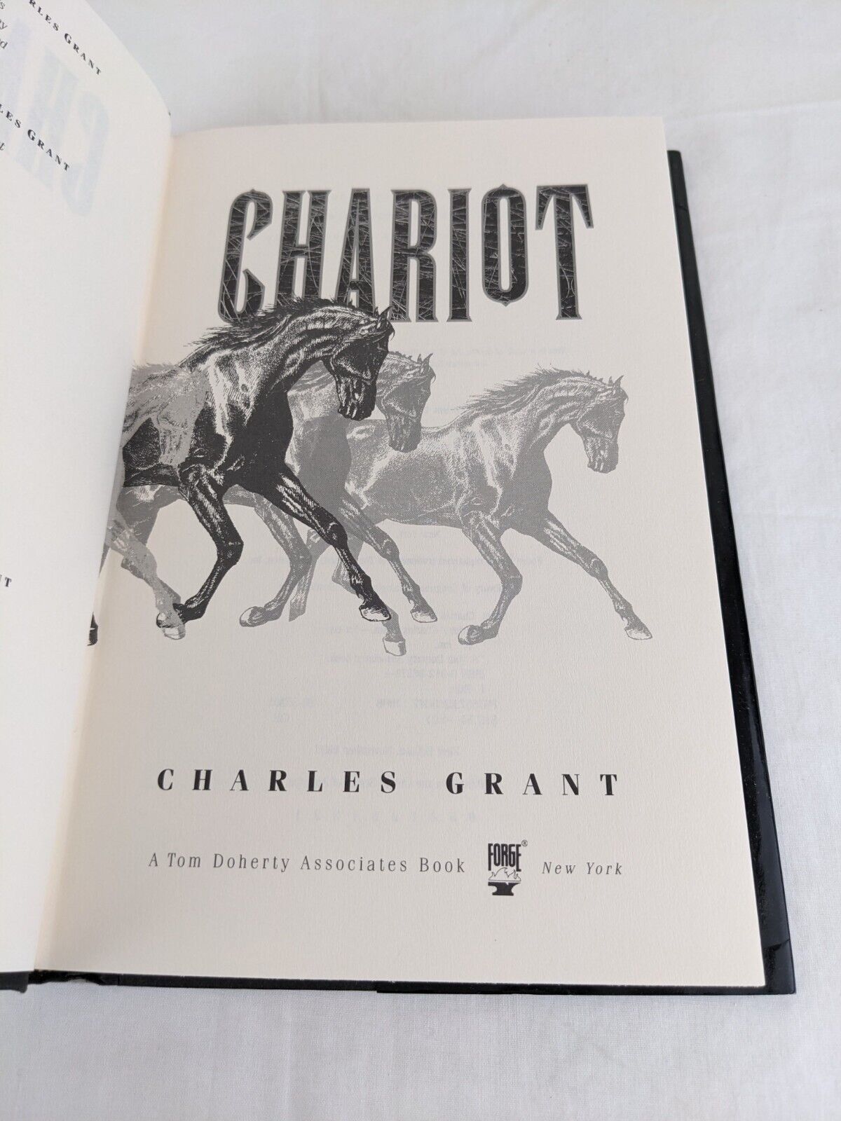 The Millennium Quartet: Chariot by Charles Grant 1998 US First Edition Hardcover