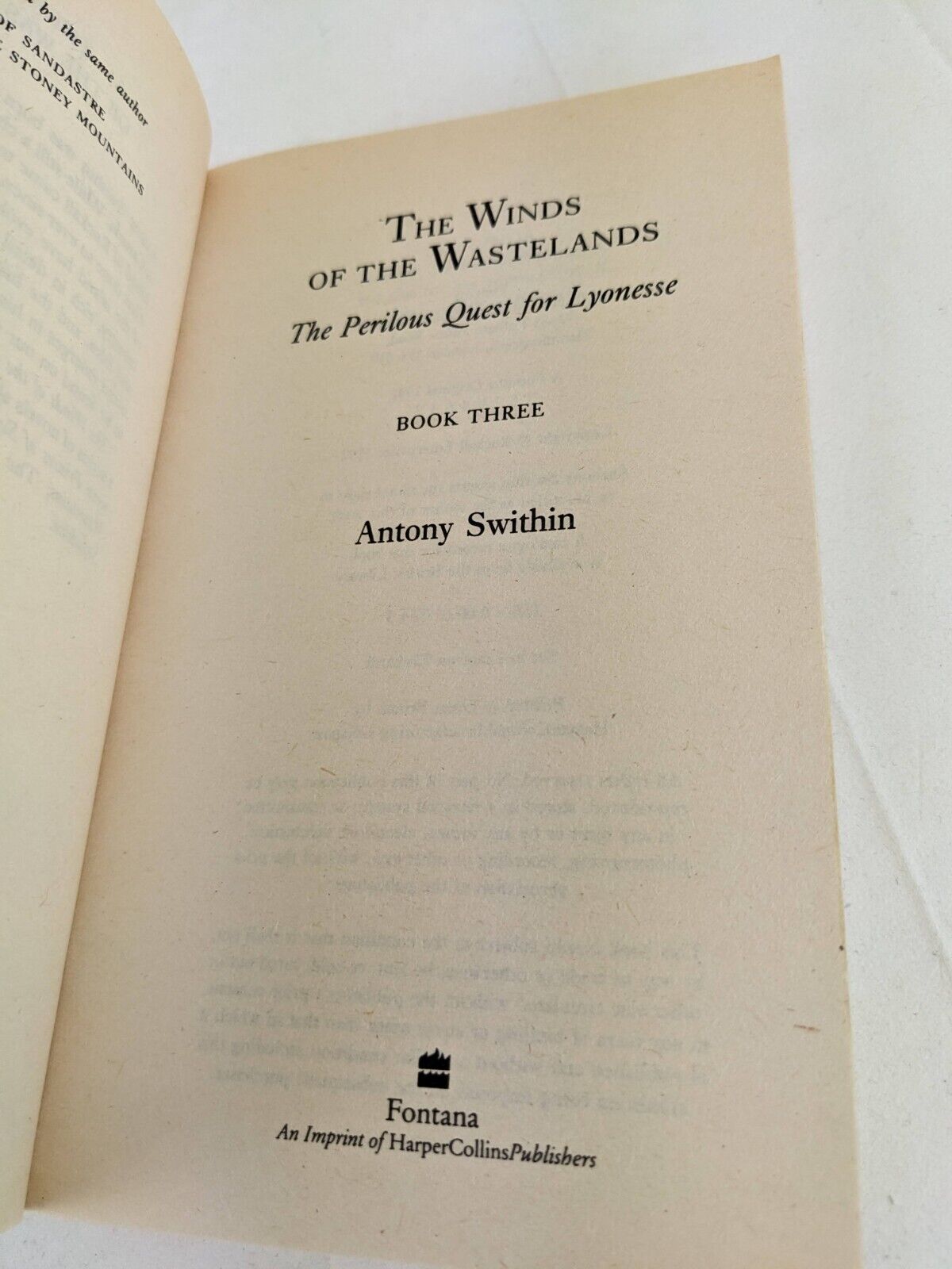 The Perilous quest for Lyonesse complete series by Antony Swithin 1990
