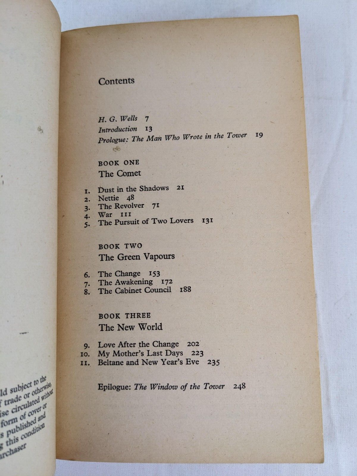 In the days of the comet by H. G. Wells 1978 Fontana edition