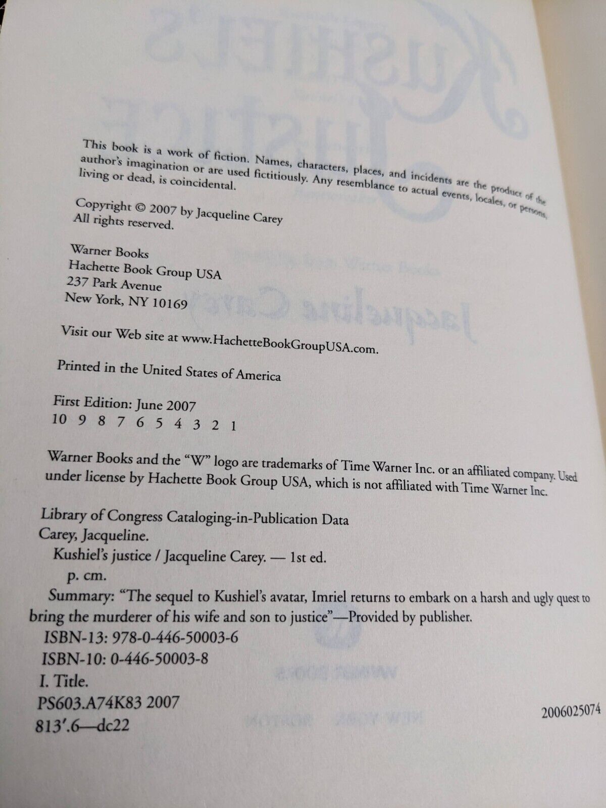 Kushiel's Justice & Kushiel's Mercy by Jacqueline Carey First Edition Hardcover