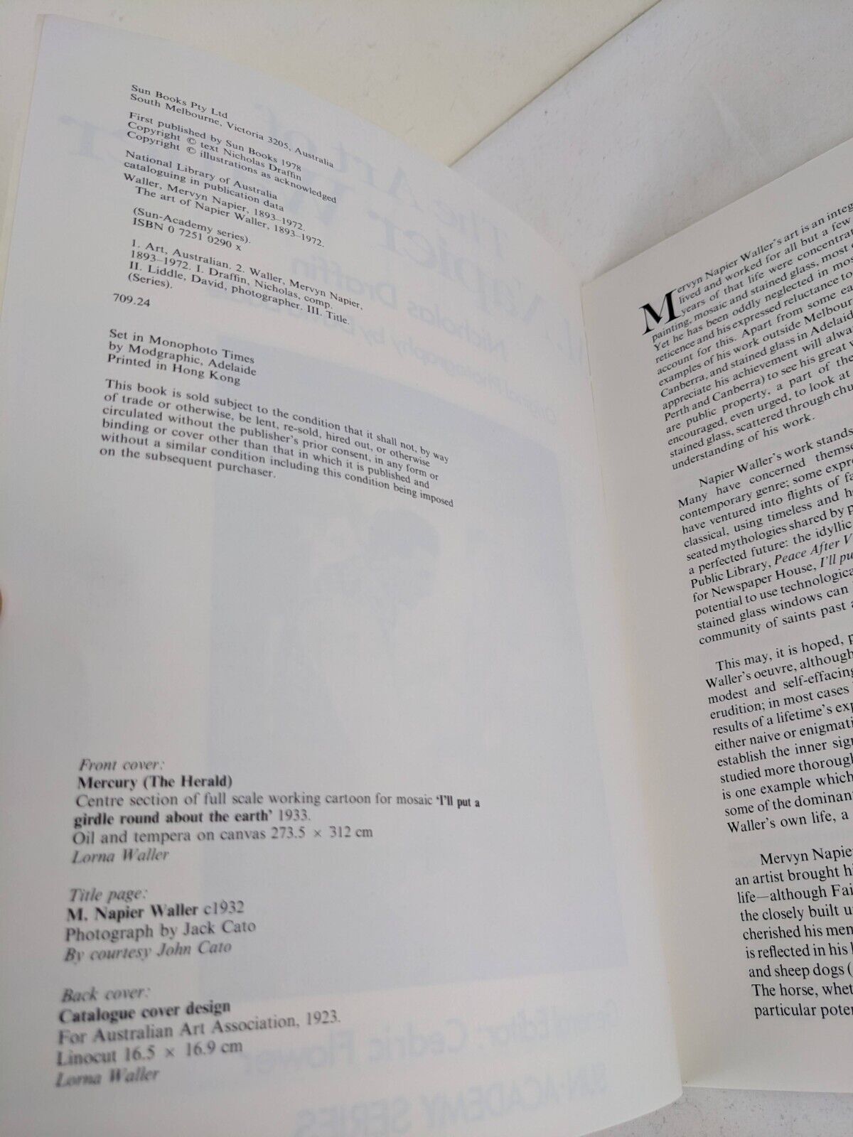 The art of M. Napier Waller by Nicholas Draffin 1978