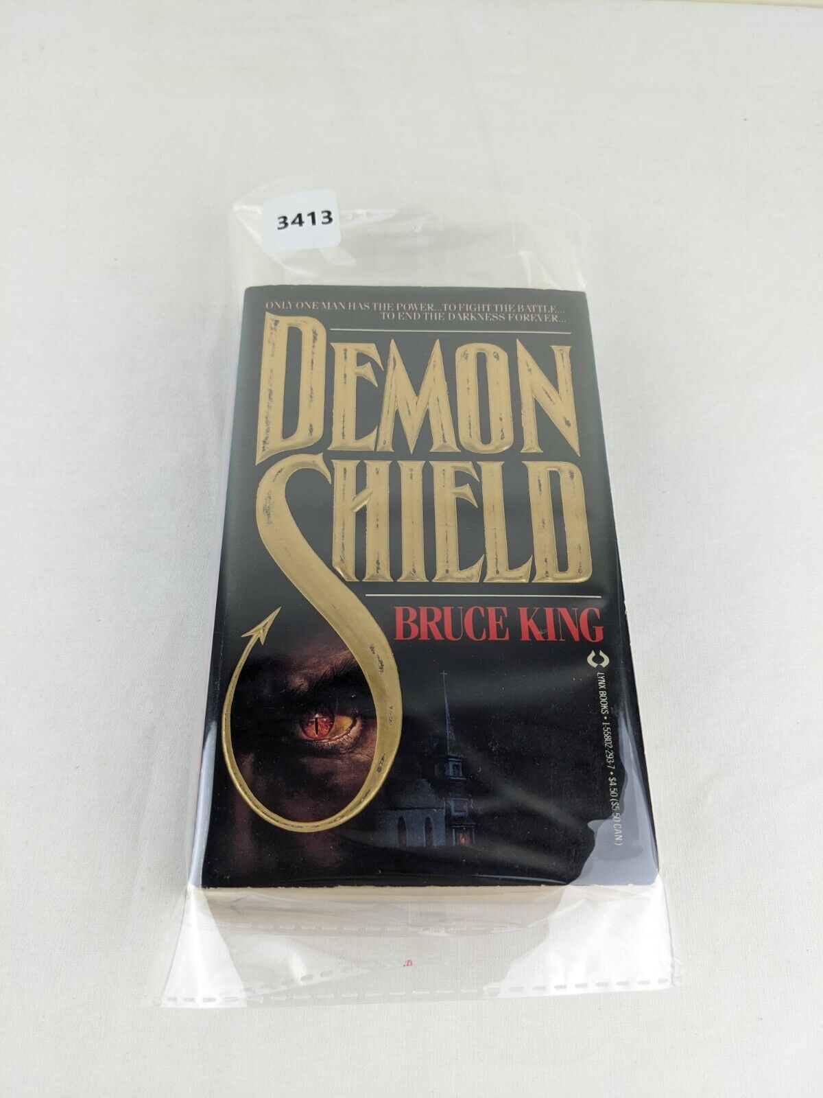 Demon Shield by Bruce King 1989 First Printing Lynx Books Horror