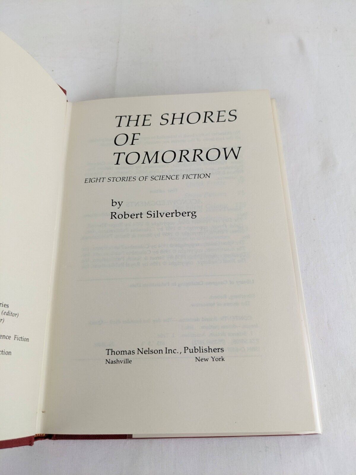 The shores of tomorrow by Robert Silverberg 1976 Hardcover First Edition