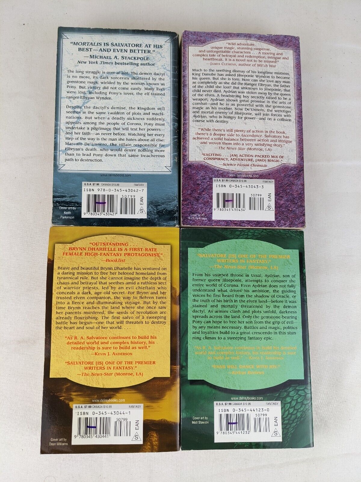 The Second Demonwars Saga By R.A. Salvatore 2001 - mortalis, ascendance etc.