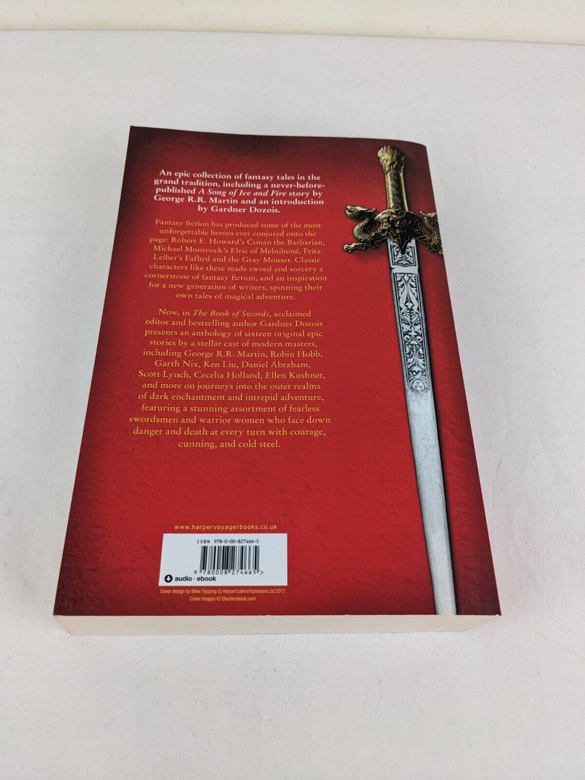 The book of swords edited by Gardner Dozois 2017 Martin, Hobb, Nix, Williams etc