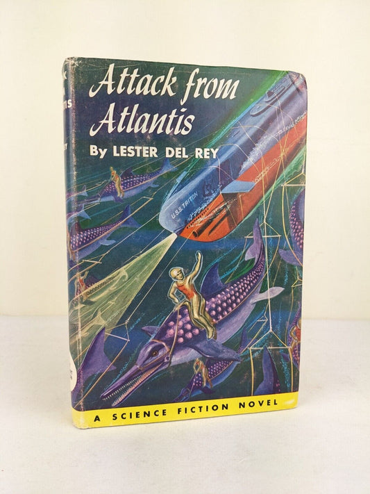 Attack from Atlantis by Lester Del Rey 1972 hardcover vintage Science fiction