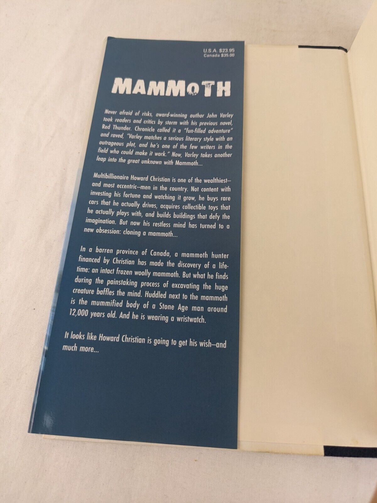 Mammoth by John Varley 2005 Hardcover First Edition