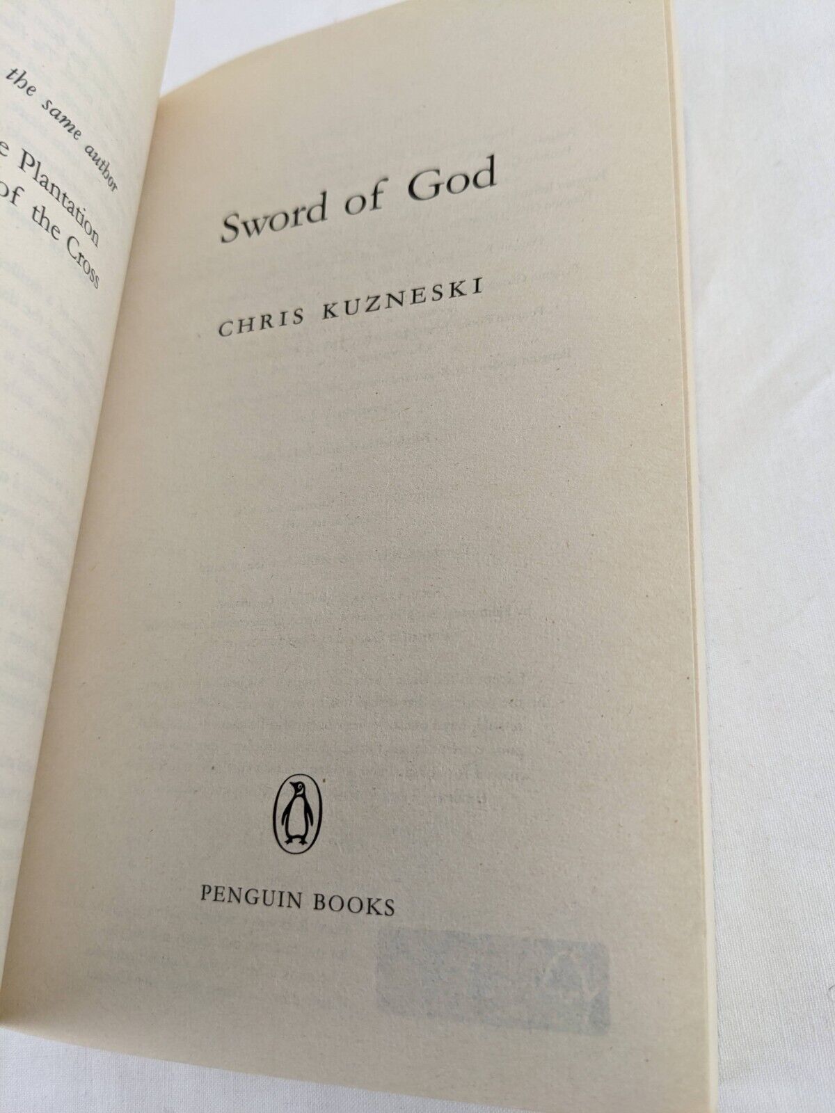 Payne & Jones Series x 3 by Chris Kuzneski 2006 Cross, God & Throne