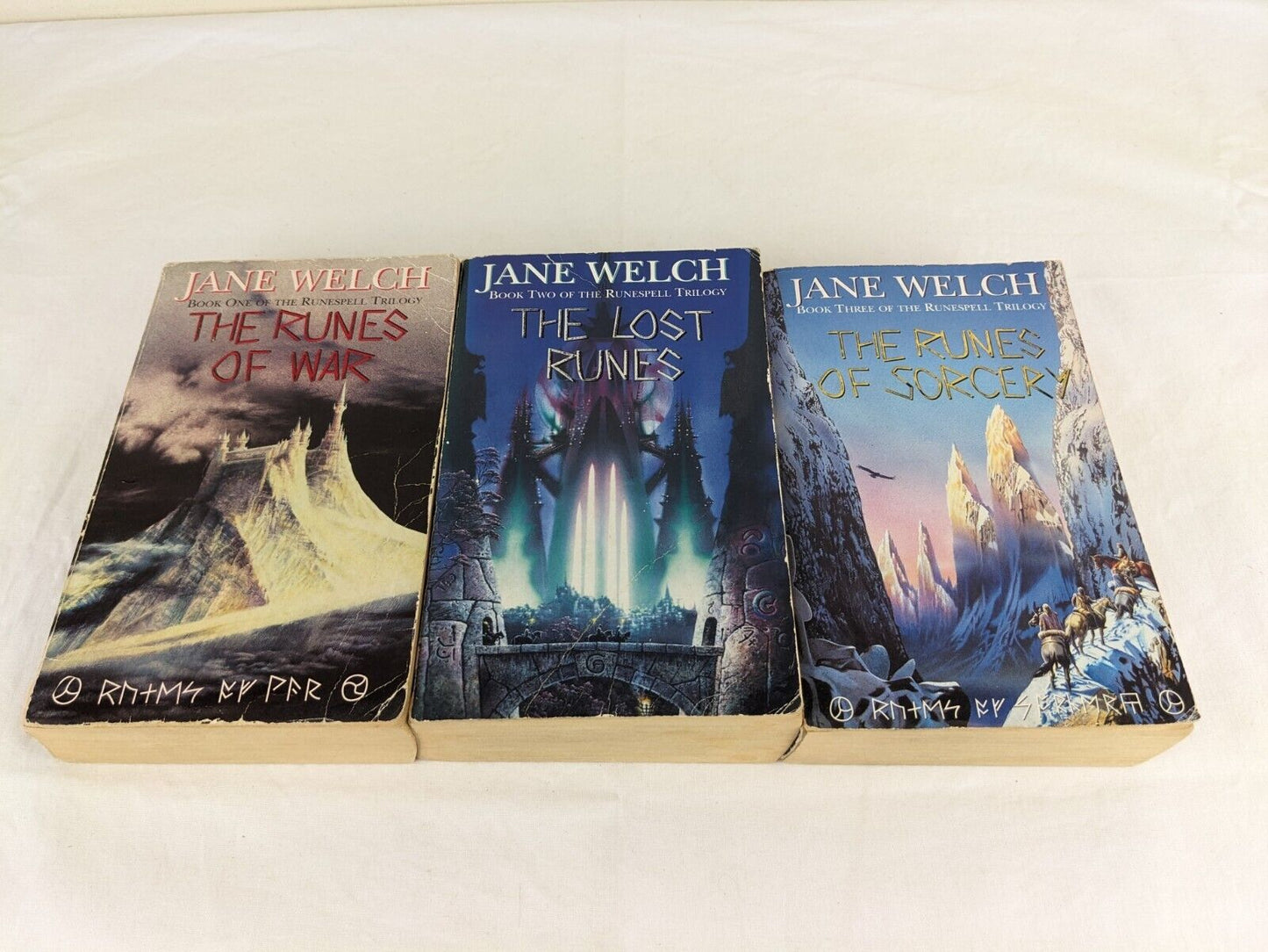 Runespell trilogy by Jane Welch 1995 The Runes of War, Lost & Sorcery