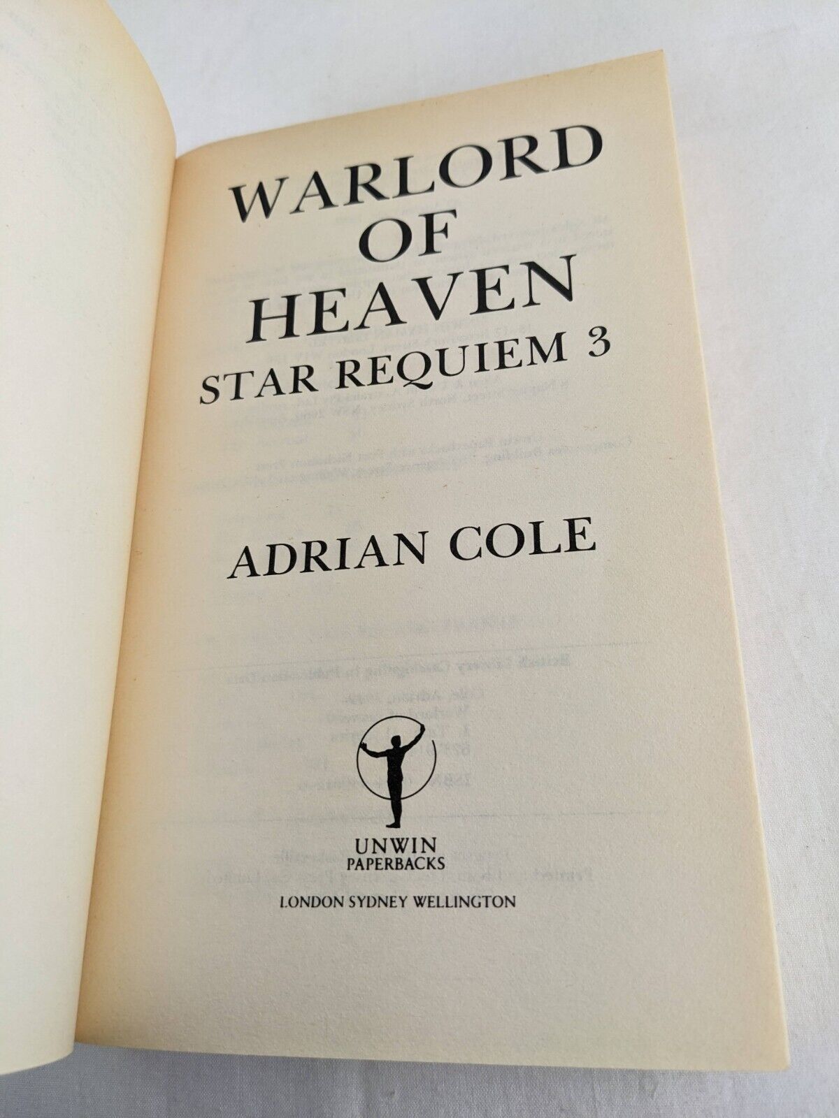 Star Requiem series complete by Adrian Cole -Storms, dreams, heaven, worlds 1989