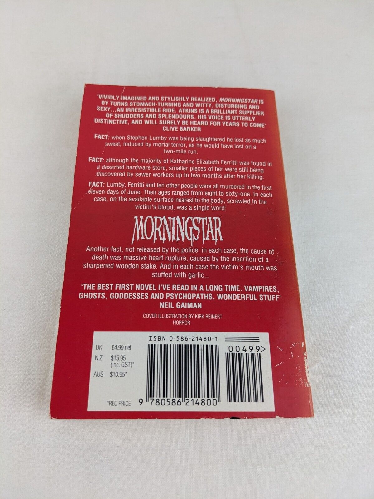 Morningstar by Peter Atkins 1992 Horror Vampires