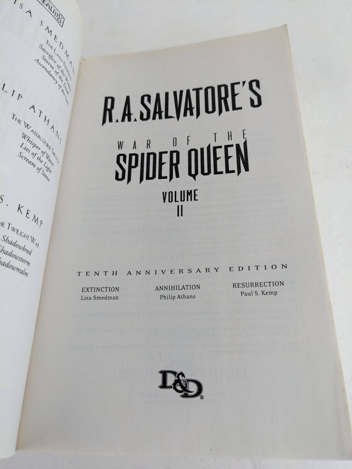War of the spider queen omnibus volume 2 Tenth anniversary - R.A. Salvatore 2012