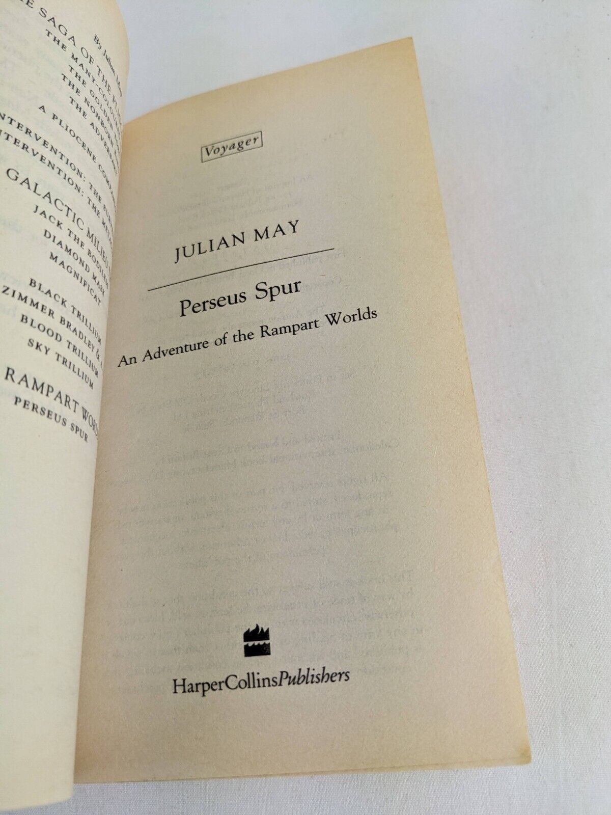 Perseus Spur by Julian May 1999 Rampart Worlds book 1