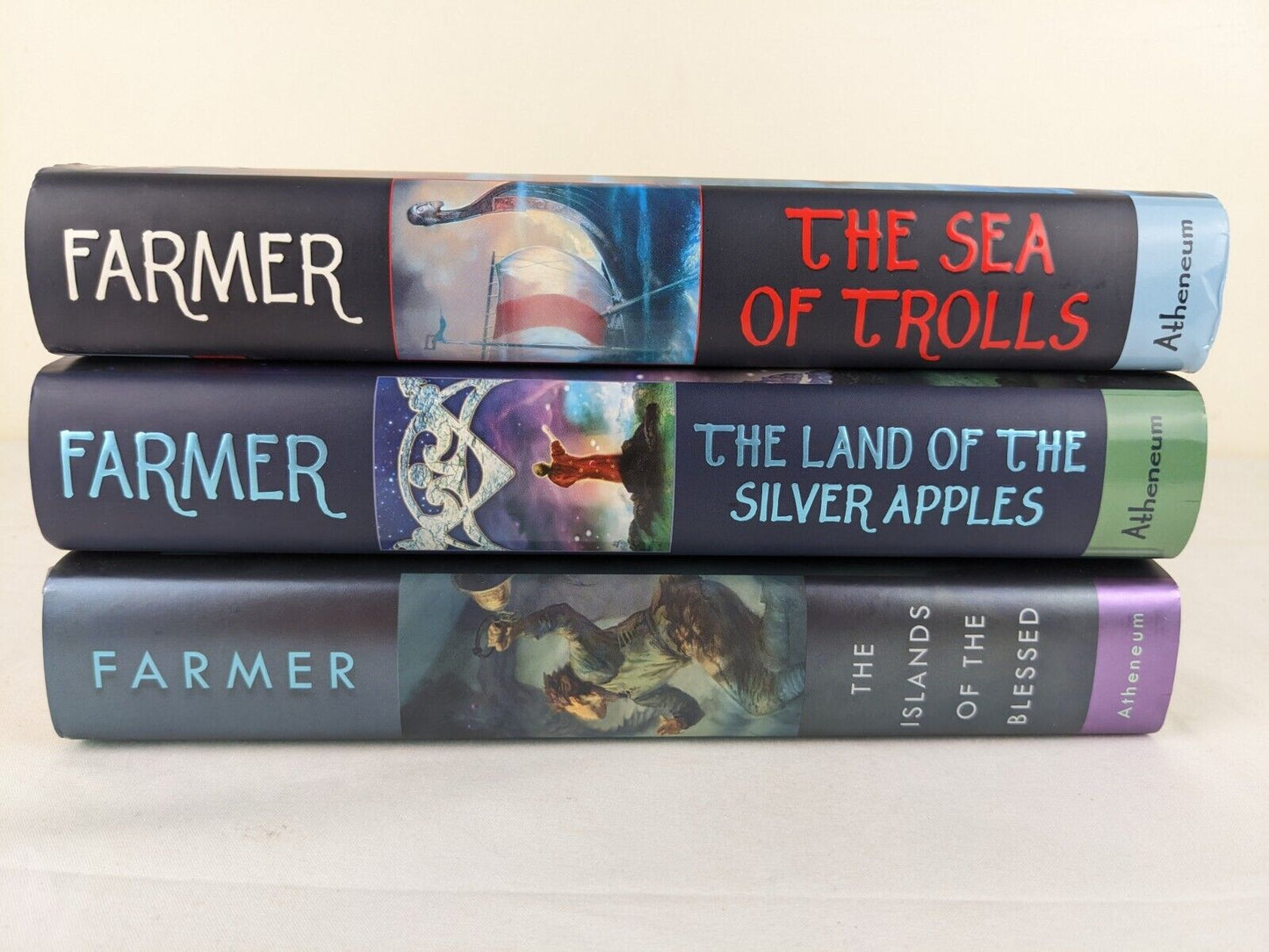 The sea of trolls trilogy by Nancy Farmer x3 - Hardcover first edition 2004
