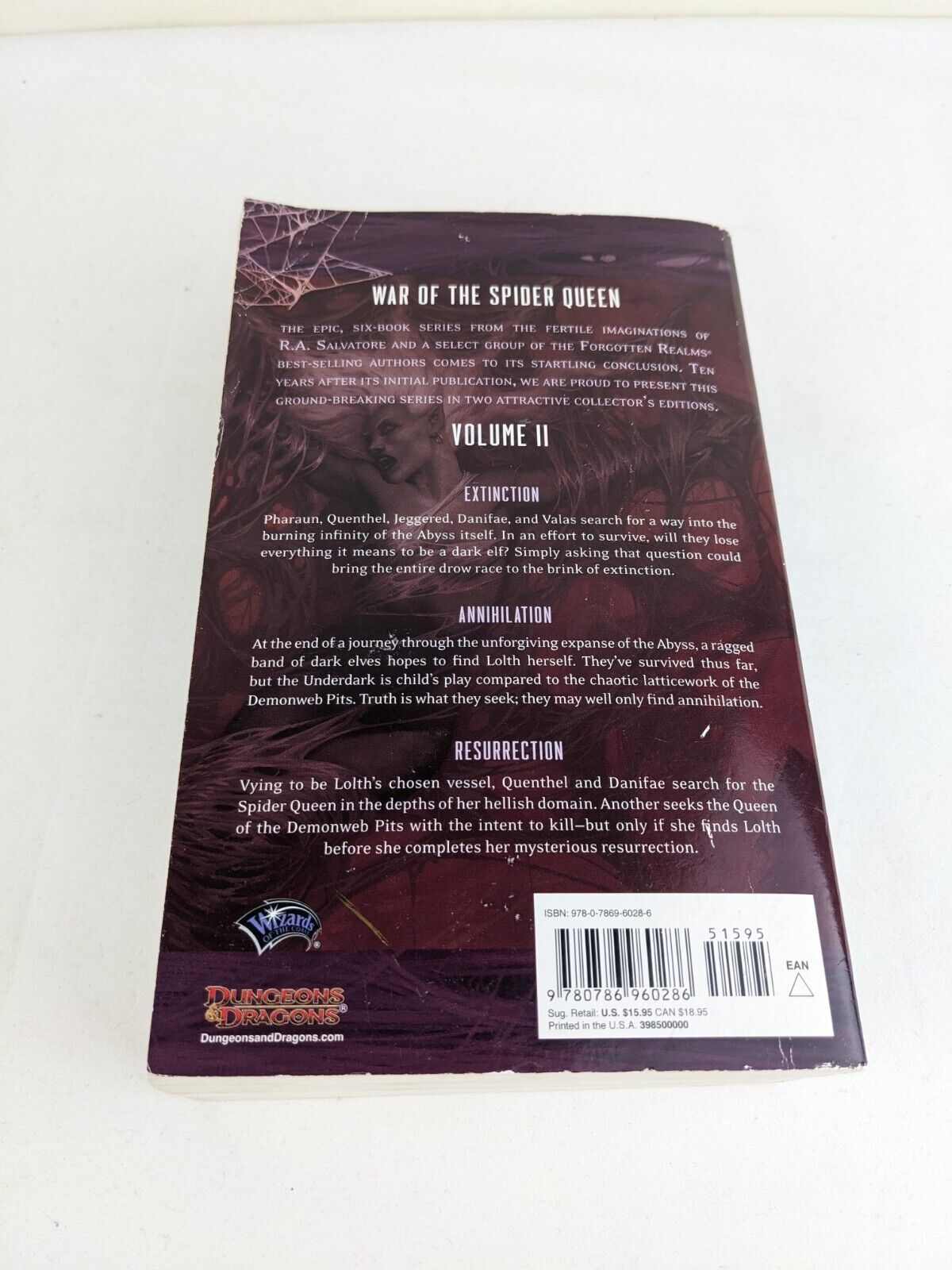 War of the spider queen omnibus volume 2 Tenth anniversary - R.A. Salvatore 2012